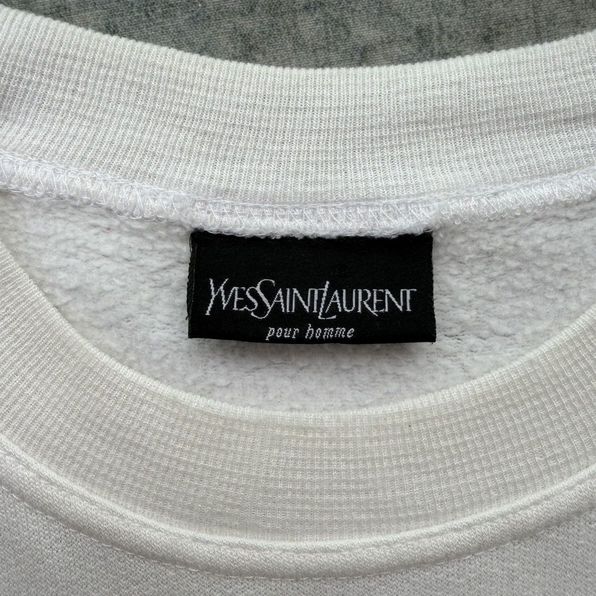 Yves Saint Laurent Vintage 90s Yves Saint Lauren Spell Out Logo Crewneck Size US L / EU 52-54 / 3 - 12 Thumbnail