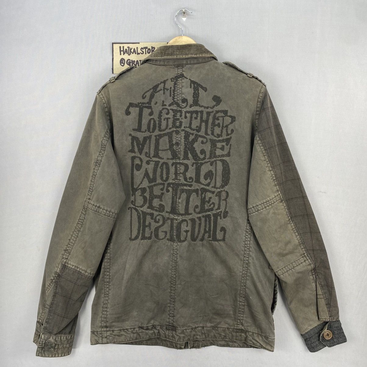 Japanese Brand Vintage Desigual Embroidered Big Logo Jacket Size US S / EU 44-46 / 1 - 1 Thumbnail