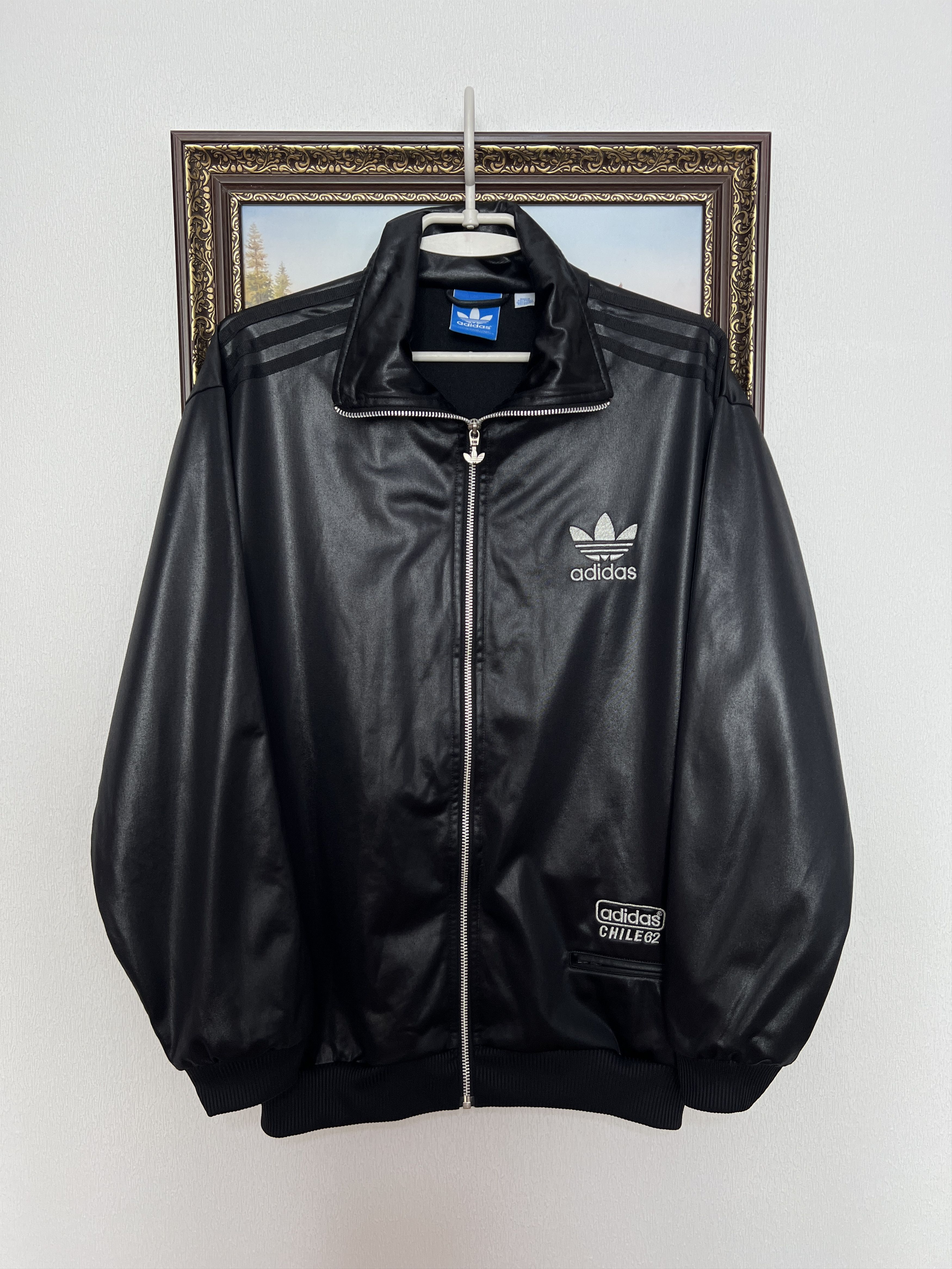 Adidas × Vintage Adidas Chile 62 vintage zip hood track jacket