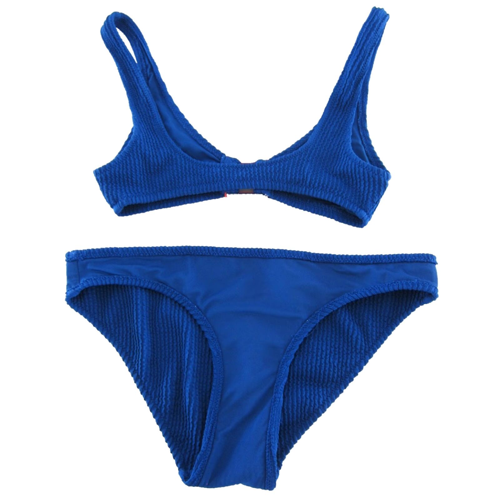 American Eagle Outfitters American Eagle Outfitters Blue Pink Two Piece Swimsuit Bikini Top XXS Bottom XS Size XXS / US 00 / IT 34 - 4 Thumbnail