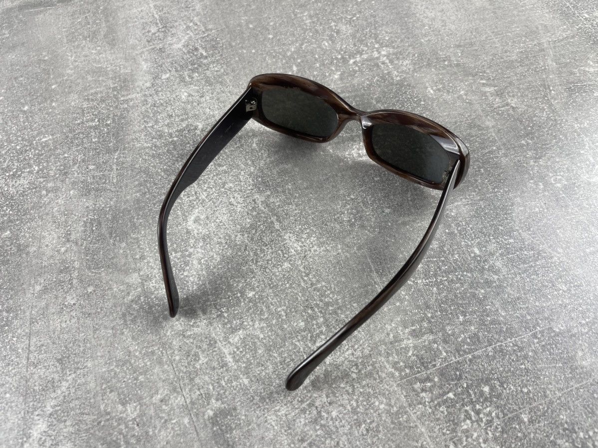 Escada Vintage 1990s Escada Oval Sunglasses Brown Handmade Size ONE SIZE - 3 Thumbnail