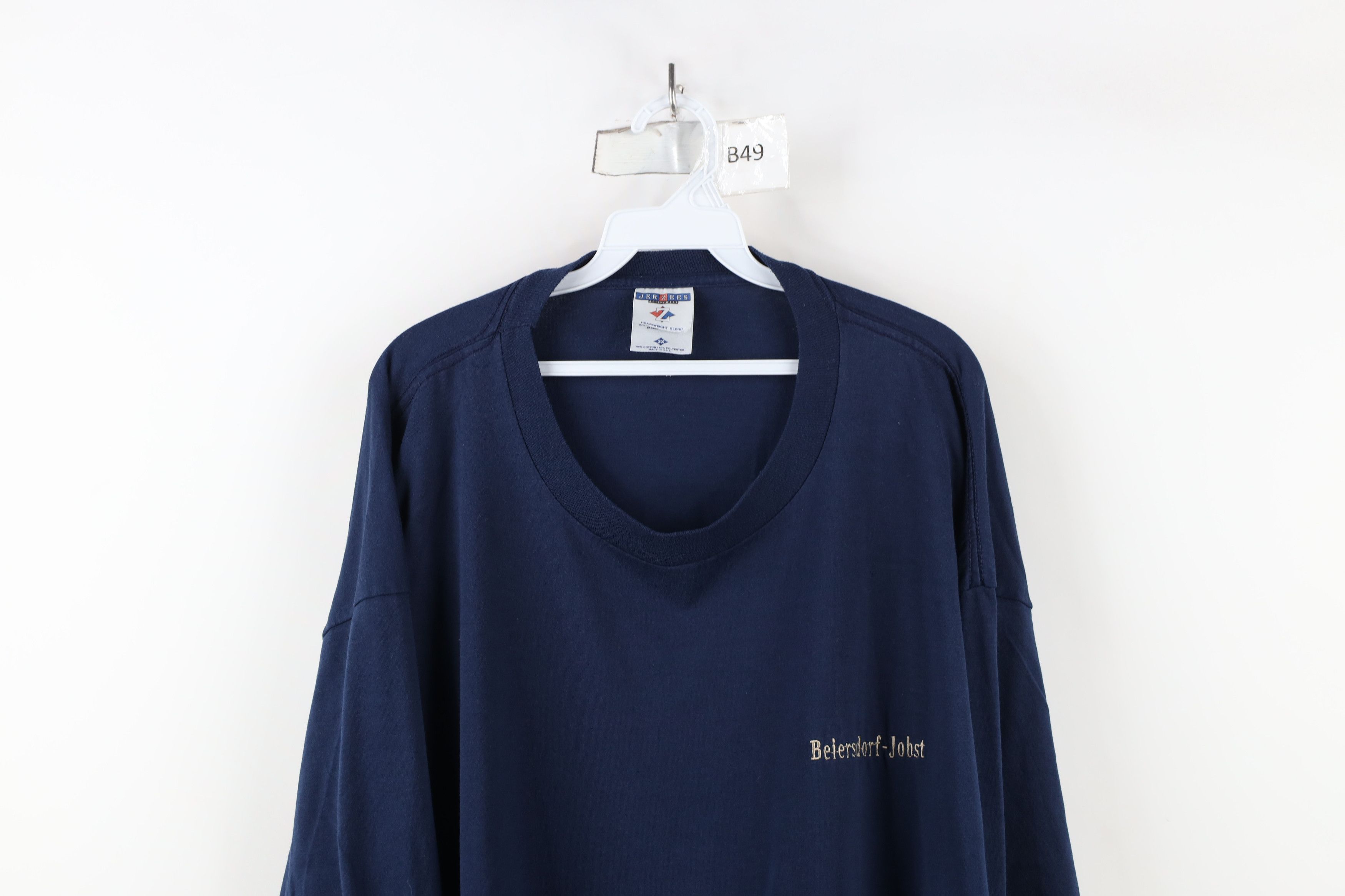 Vintage Vintage 90s Spell Beiersdorf Jobst Long Sleeve T-Shirt USA Size US XXL / EU 58 / 5 - 2 Thumbnail