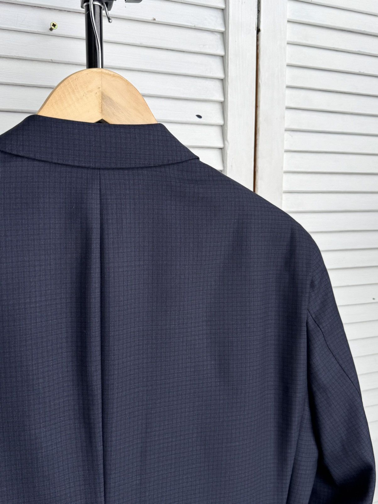 Hugo Boss Hugo Boss Loro Piana Full Canvas Wool Blazer Navy Size 42R - 15 Thumbnail