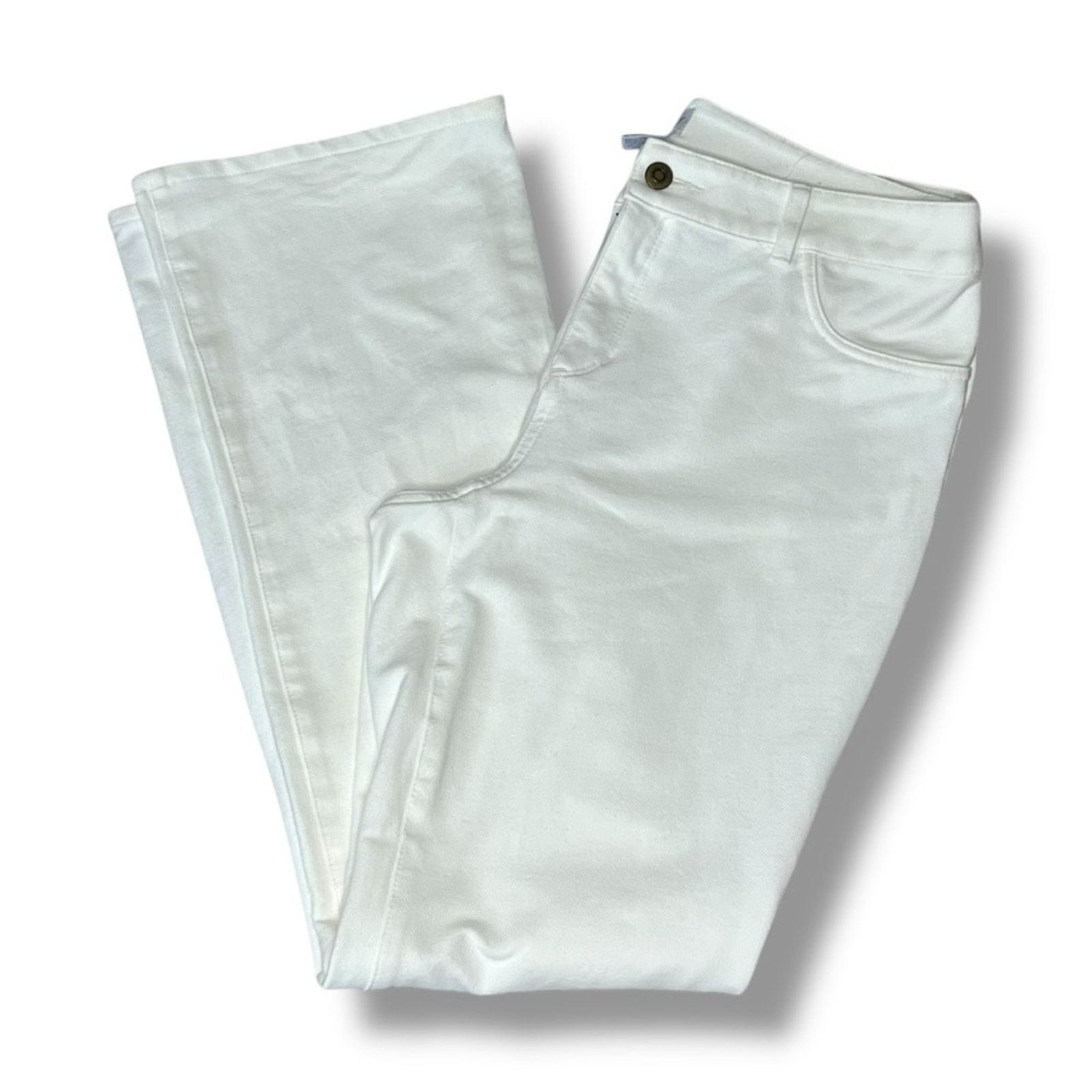 Chicos Zenergy by Chico’s white flare jeans Size 32" / US 10 / IT 46 - 5 Thumbnail