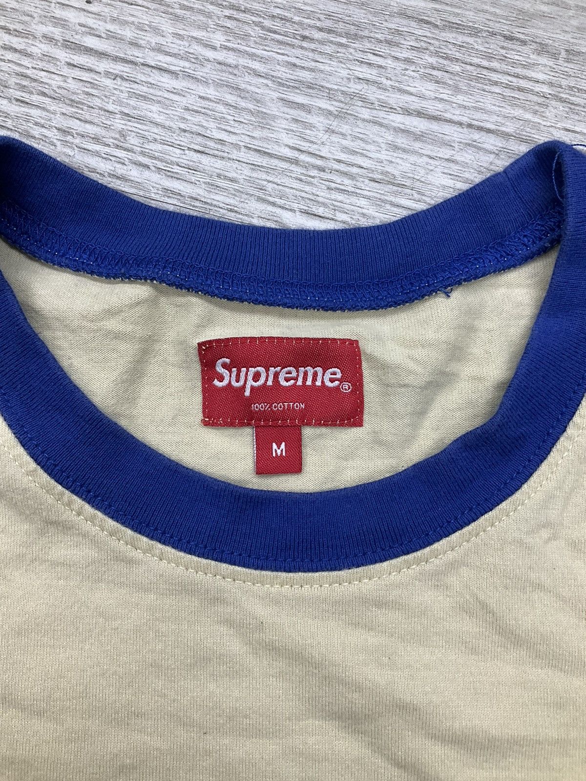 Supreme Supreme SS20 Bevel Text Ringer Tee Size US M / EU 48-50 / 2 - 2 Thumbnail