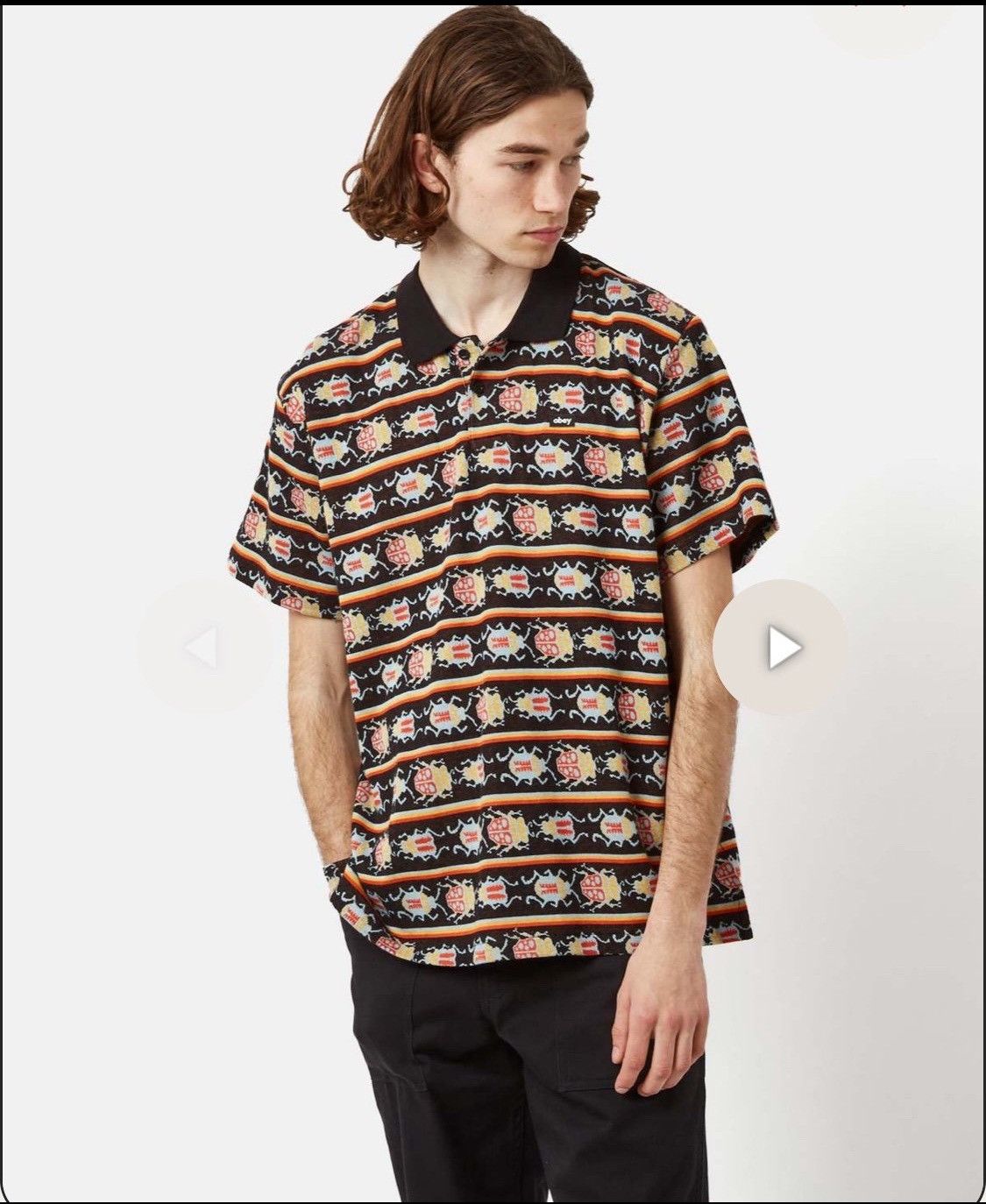 Obey OBEY Bugs Polo Shirt Size US S / EU 44-46 / 1 - 8 Thumbnail
