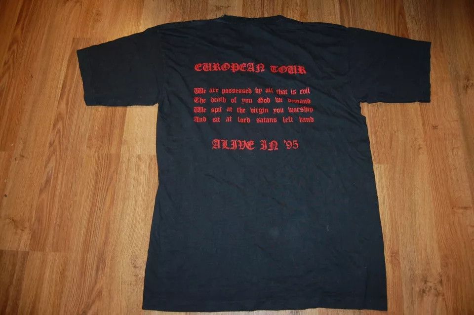 Band Tees × Vintage VENOM EUROPEAN TOUR 1995 MEN SHIRTS SIZE XL Size US L / EU 52-54 / 3 - 2 Thumbnail