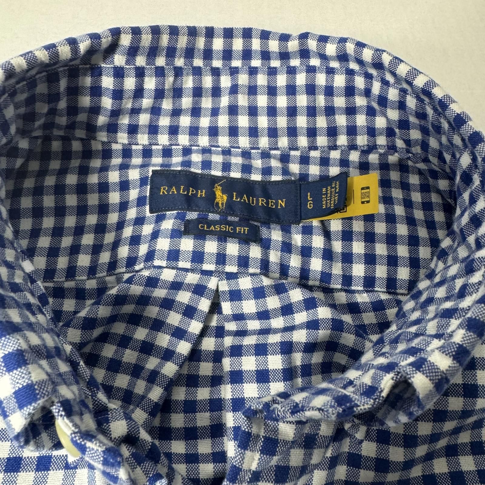 Polo Ralph Lauren Ralph Lauren Classic Fit Men’s Blue/White Stripe Size L Size US L / EU 52-54 / 3 - 2 Thumbnail