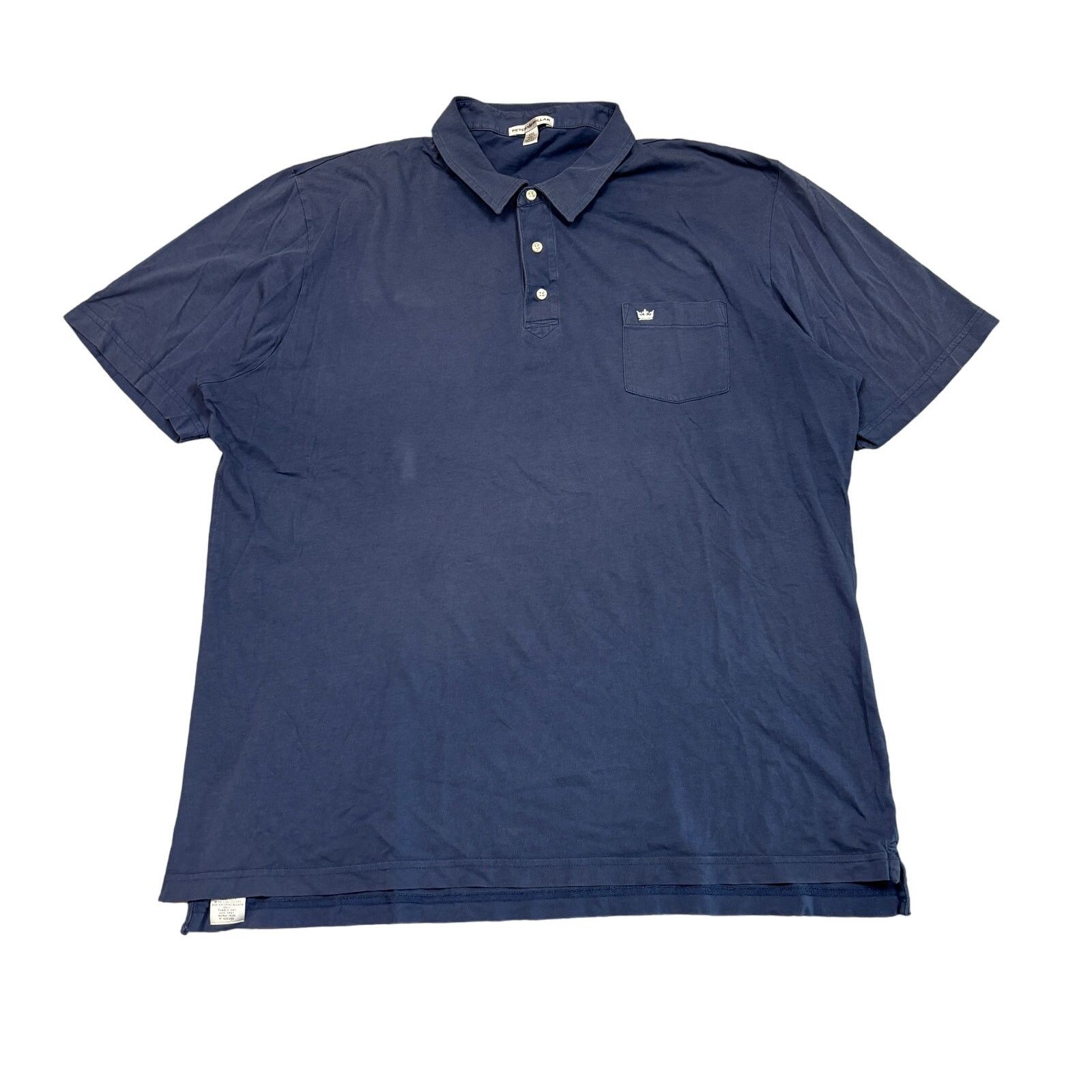 Peter Millar Peter Milar Crown Embroidered Pima Cotton Polo Men's 2XL Size US XXL / EU 58 / 5 - 1 Thumbnail
