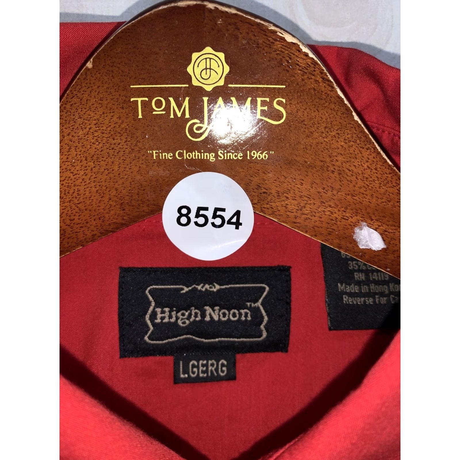Vintage VINTAGE High Noon Western Shirt Red L Long Sleeve Horse Embroidery Black Enamel Snap Mens Womens Unisex Large-8554 Size US L / EU 52-54 / 3 - 4 Thumbnail