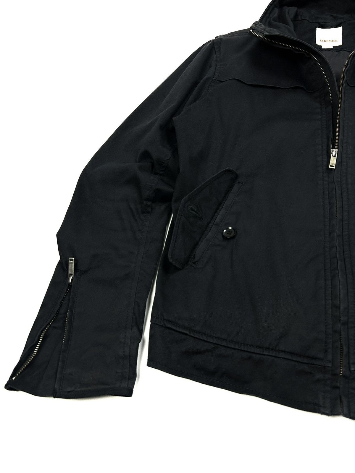 Diesel Rare Diesel Japanese Vintage Moto Jacket Men’s M Black Y2K Size US M / EU 48-50 / 2 - 11 Thumbnail