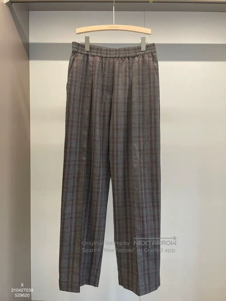 Brunello Cucinelli Brunello Cucinelli Color-Blocked Plaid Beaded New Wool Tro Size 27" / US 4 / IT 40 - 1 Thumbnail