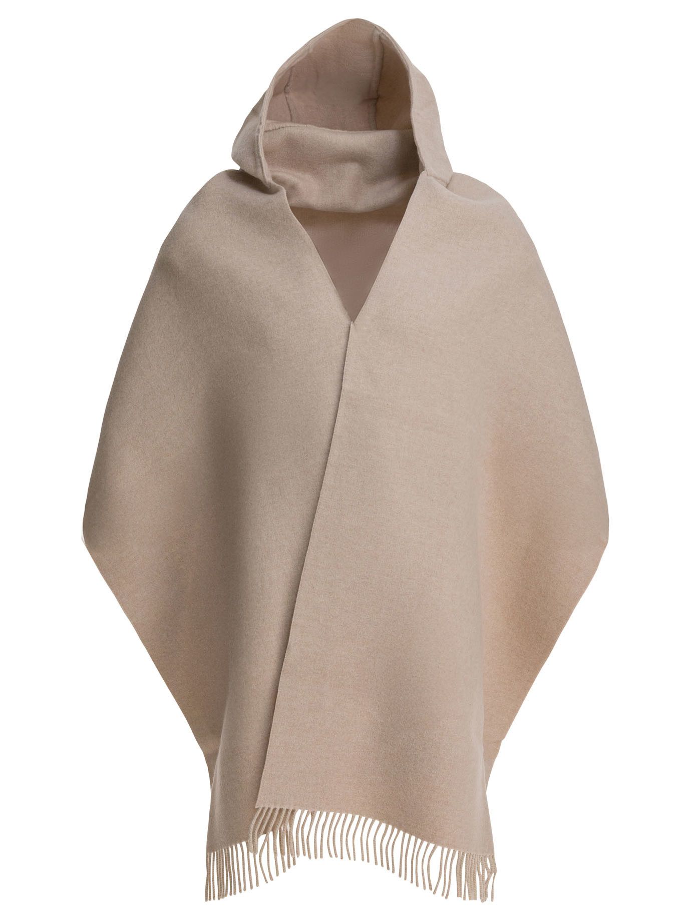 Brunello Cucinelli Wool And Cashmere Hooded Scarf Size ONE SIZE - 1 Thumbnail