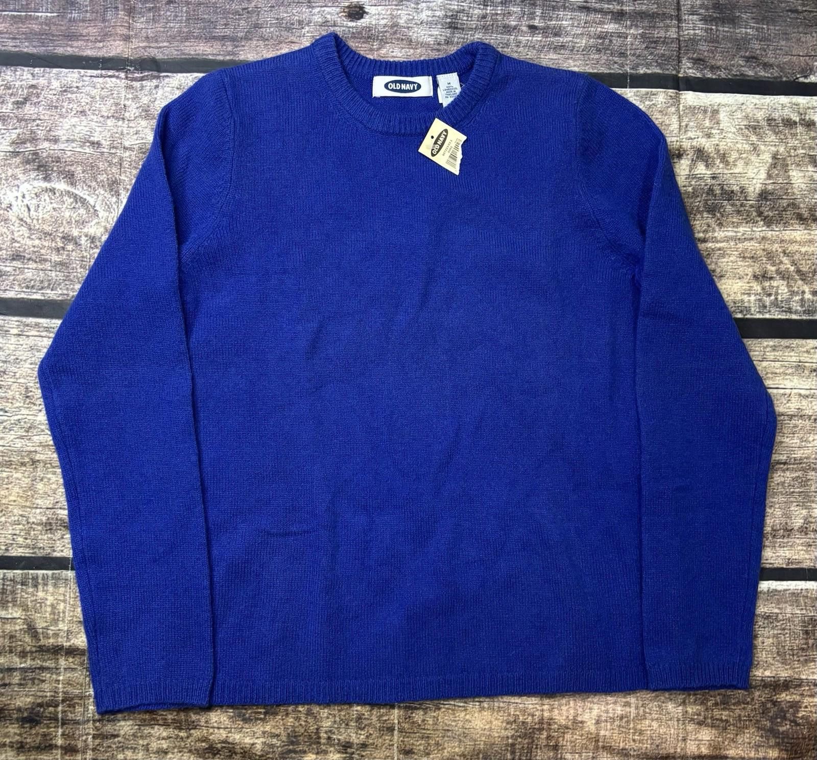 Old Navy Old Navy Sweater Womens Medium Lambswool Blue Crew Neck Size M / US 6-8 / IT 42-44 - 1 Thumbnail