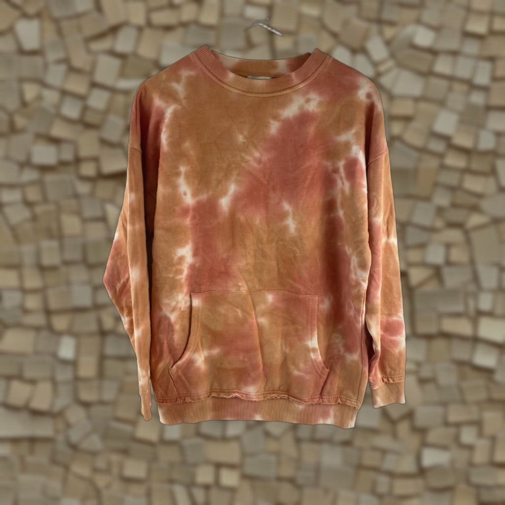 Vintage BP Sweatshirt Women's XS Pink Orange White Tie Dye Oversized Long Sleeve Crew Neck Pullover Modern Activewear Womens XS Sweatshirt Size XS / US 0-2 / IT 36-38 - 1 Thumbnail