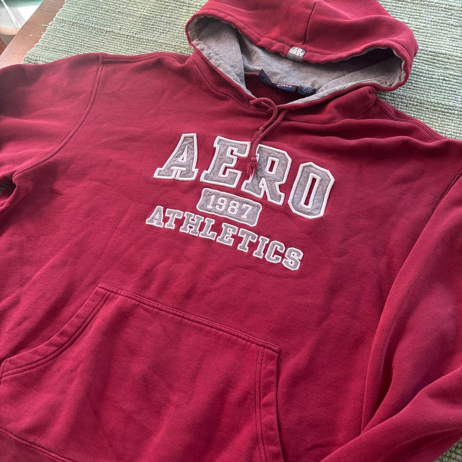 Aeropostale × Vintage Vintage Y2K Red Aeropostale Aero Athletics Hoodie Sz XL Size US XL / EU 56 / 4 - 7 Thumbnail