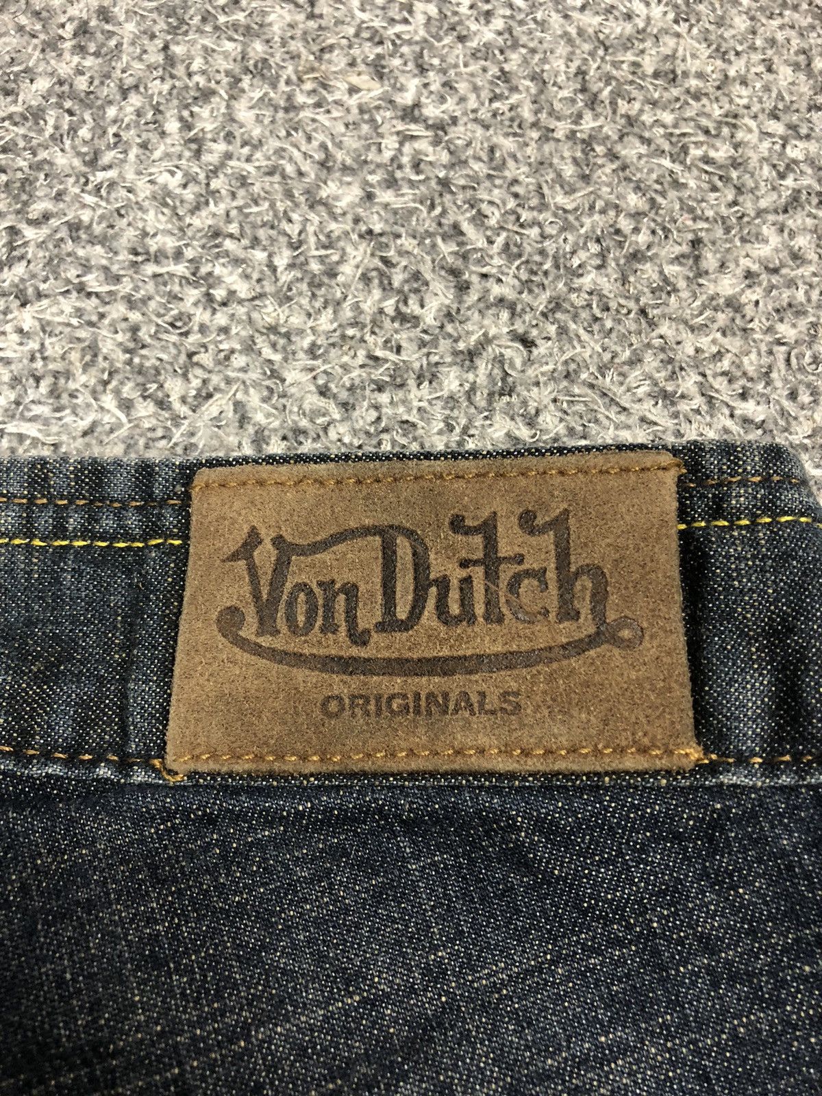 Japanese Brand × Vintage × Von Dutch Vintage Kustommade Von Dutch Flare Jeans Size 30" / US 8 / IT 44 - 17 Thumbnail