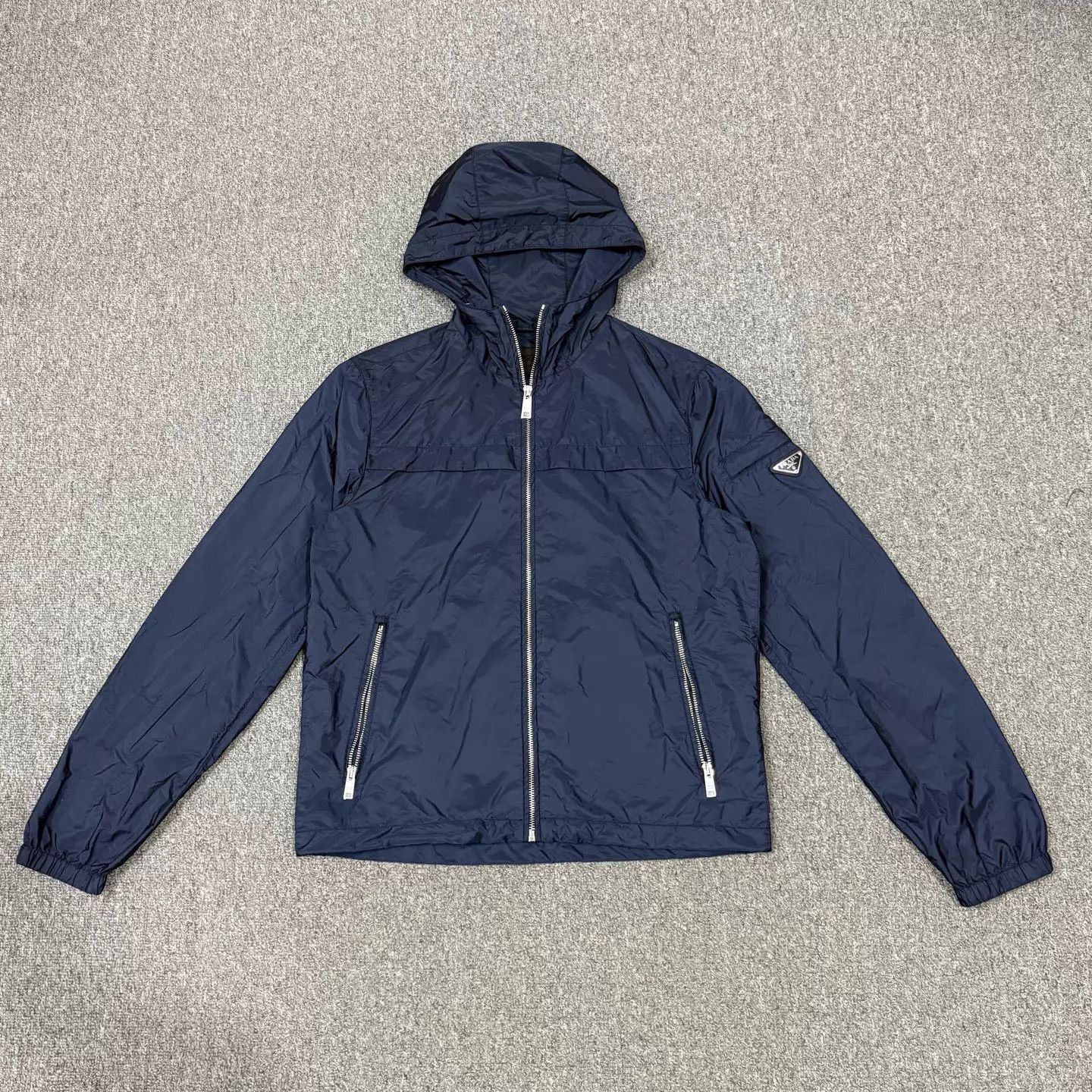 Prada Blue Hooded Light Jacket Size S Size US S / EU 44-46 / 1 - 1 Thumbnail