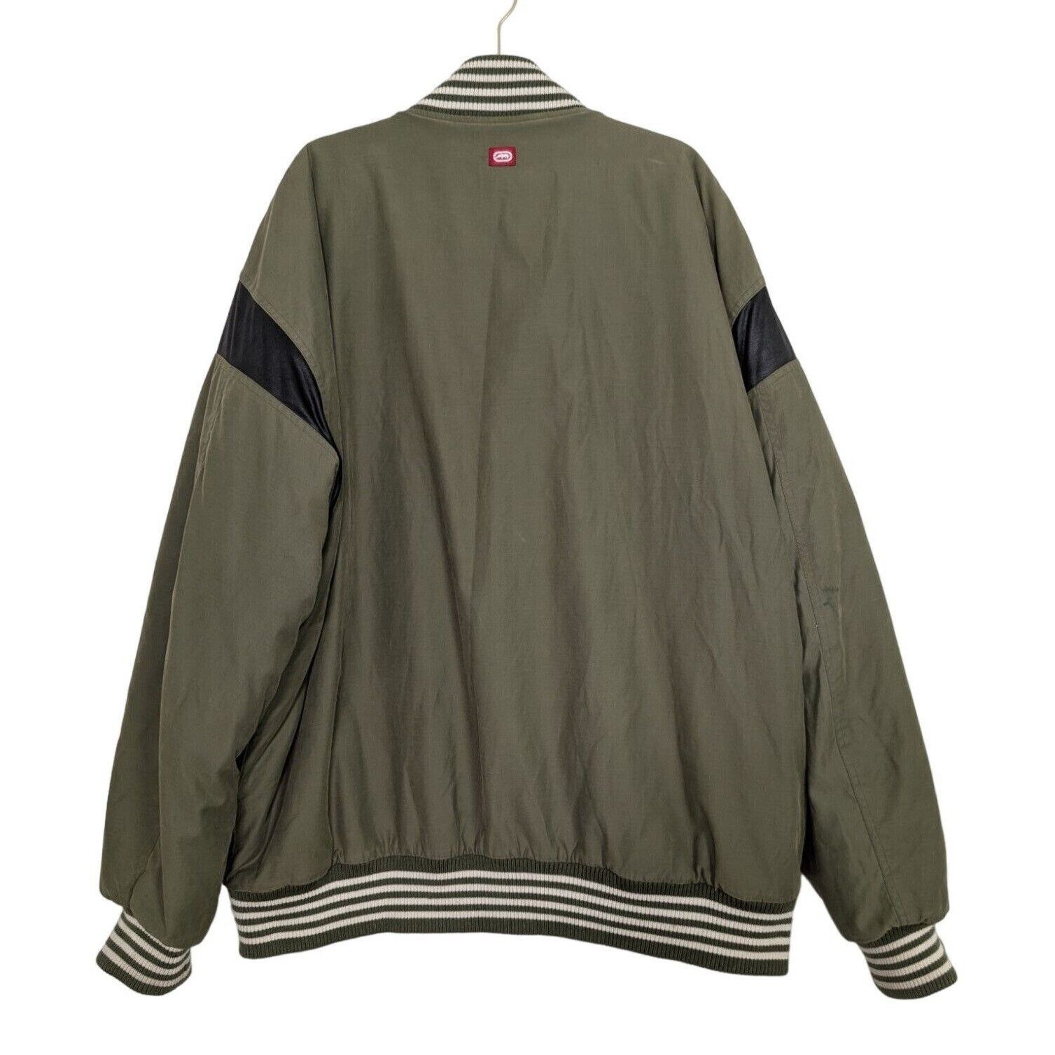Designer Ecko Unltd 1972 Bomber Jacket Mens Size 2XL Green Spellout Size US XXL / EU 58 / 5 - 10 Thumbnail