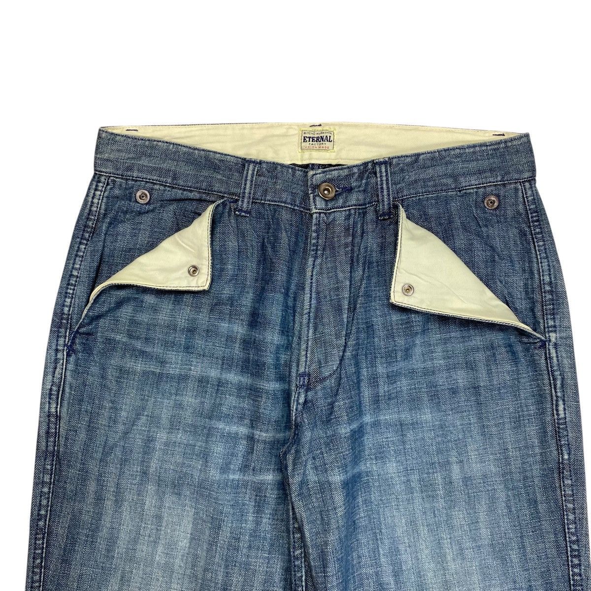 Eternal Eternal Japan Herringbone Denim Military Pants Size US 32 / EU 48 - 3 Thumbnail