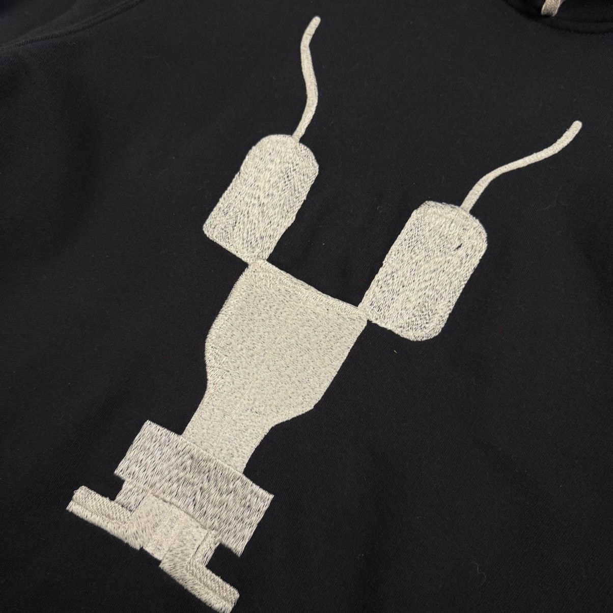 Rick Owens Rick Owens AW16 Gym Embroidered Logo ‘Black’ Hoodie Size US L / EU 52-54 / 3 - 3 Thumbnail