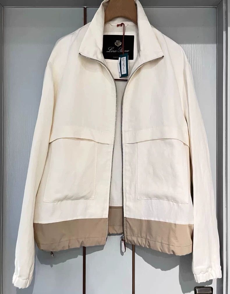 Loro Piana LORO PIANA Solid color zipper stand collar long sleeve jac Size US S / EU 44-46 / 1 - 5 Thumbnail