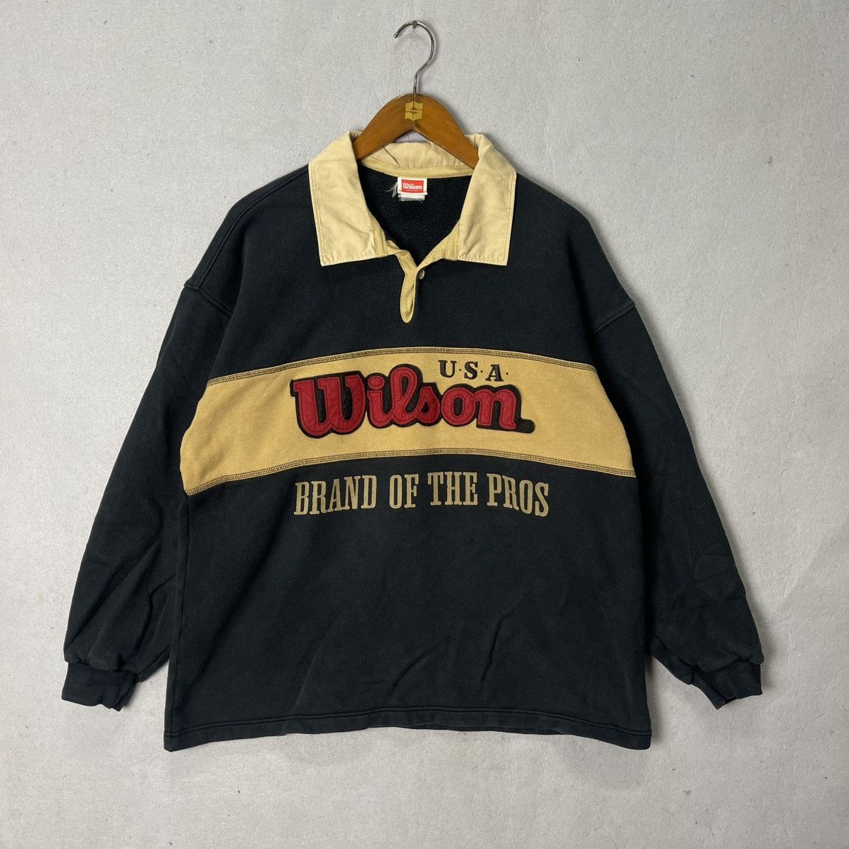 Wilson 2000s Wilson USA Rugby Sweatshirt Pullover Size US XL / EU 56 / 4 - 1 Thumbnail