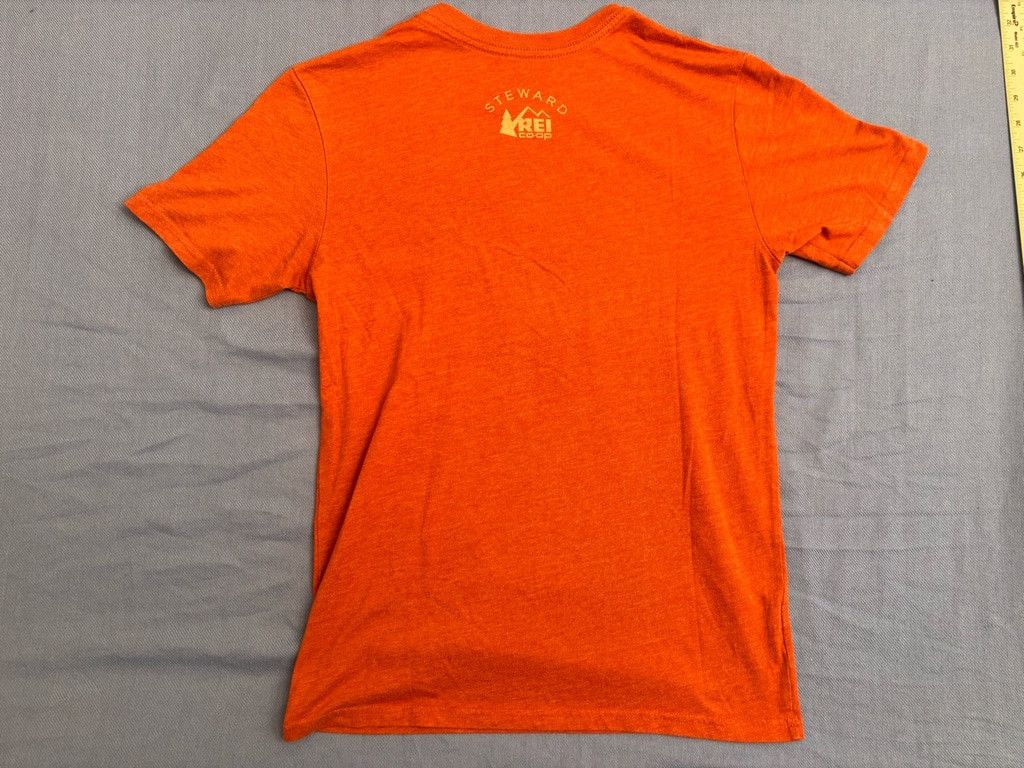 Rei Men's REI Co-op T-shirt XS Orange Graphic Tee Size US XS / EU 42 / 0 - 8 Thumbnail