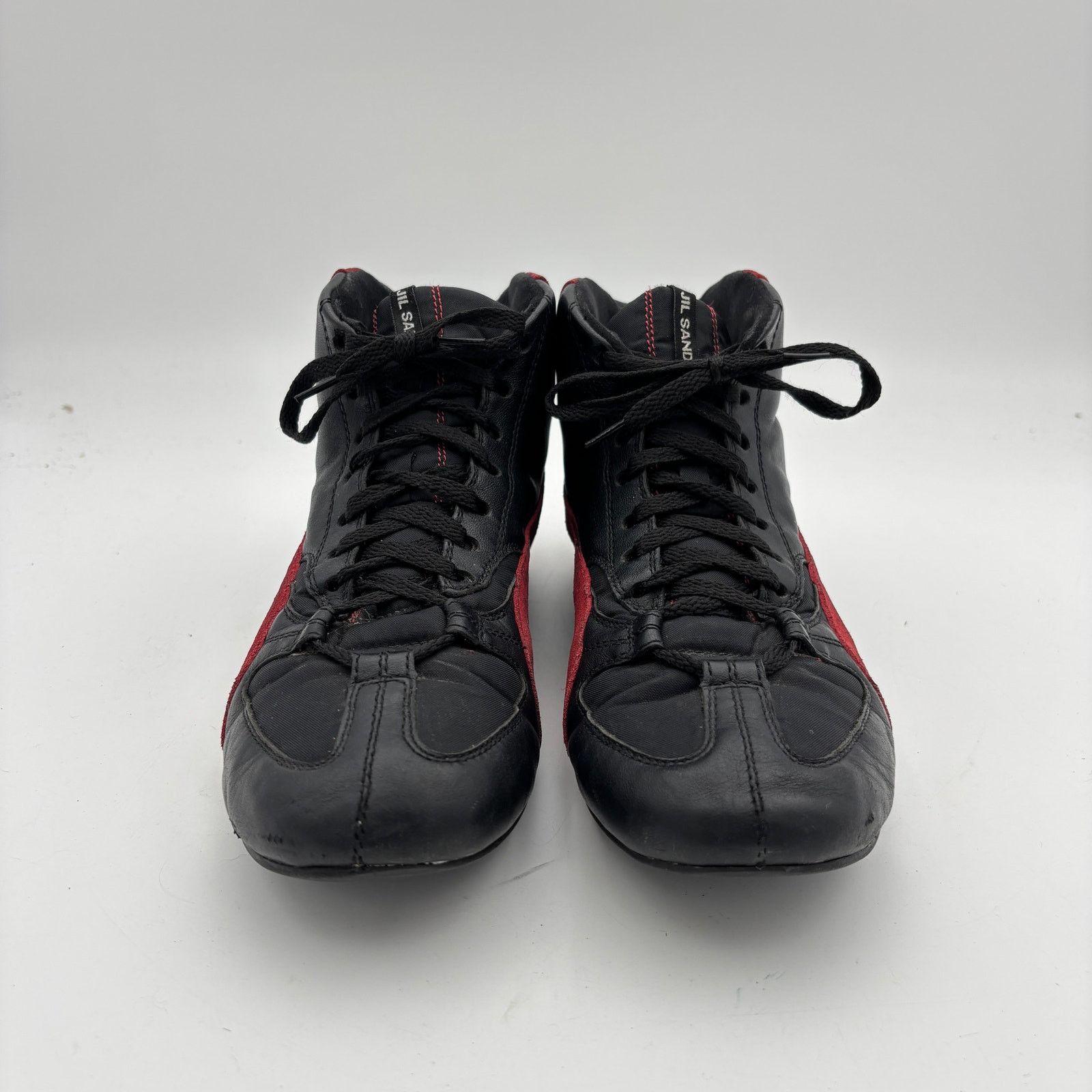 Jil Sander × Puma Jil Sander Puma Suede Leather High Top Sneakers Womens 9 Y2K Size US 9 / IT 39 - 2 Thumbnail