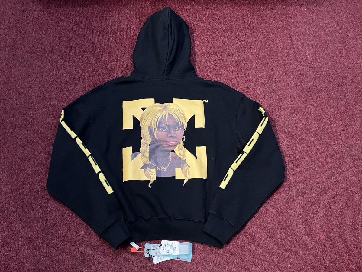 image of Off White x Virgil Abloh Off-White X Theophilus London Bebey Hoodie Black, Men's (Size Small)