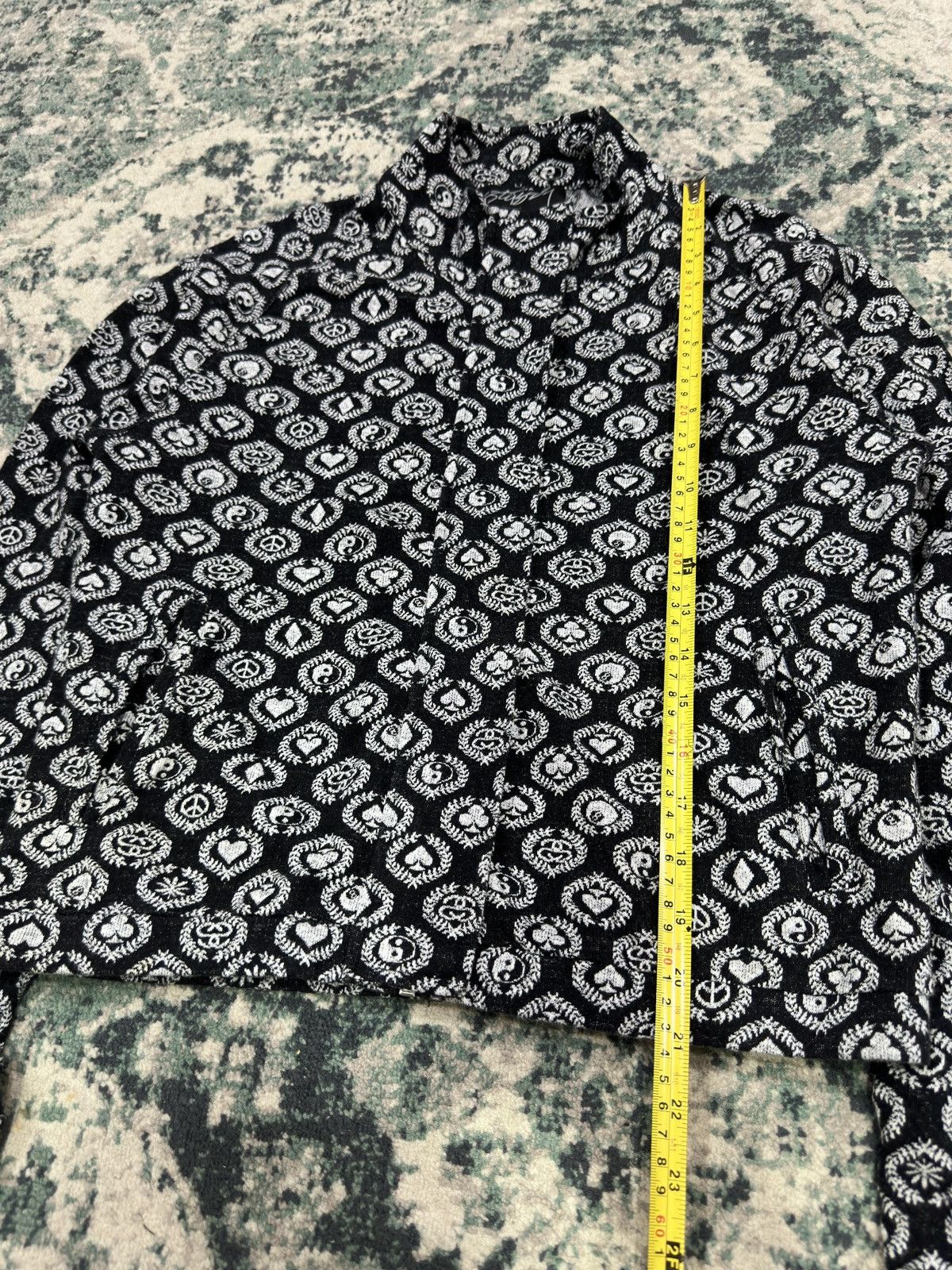 Stussy Stüssy Ol Yin Yang Black Jade Towel Zipper Jacket Size US M / EU 48-50 / 2 - 14 Thumbnail