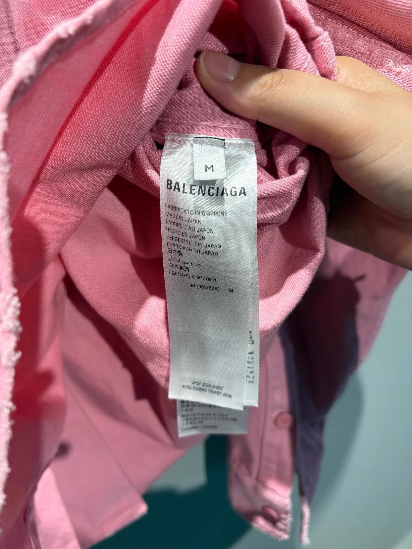 Balenciaga Balenciaga SS25 Stitched Logo Button-Up Long Sleeve K36 Size US M / EU 48-50 / 2 - 5 Thumbnail