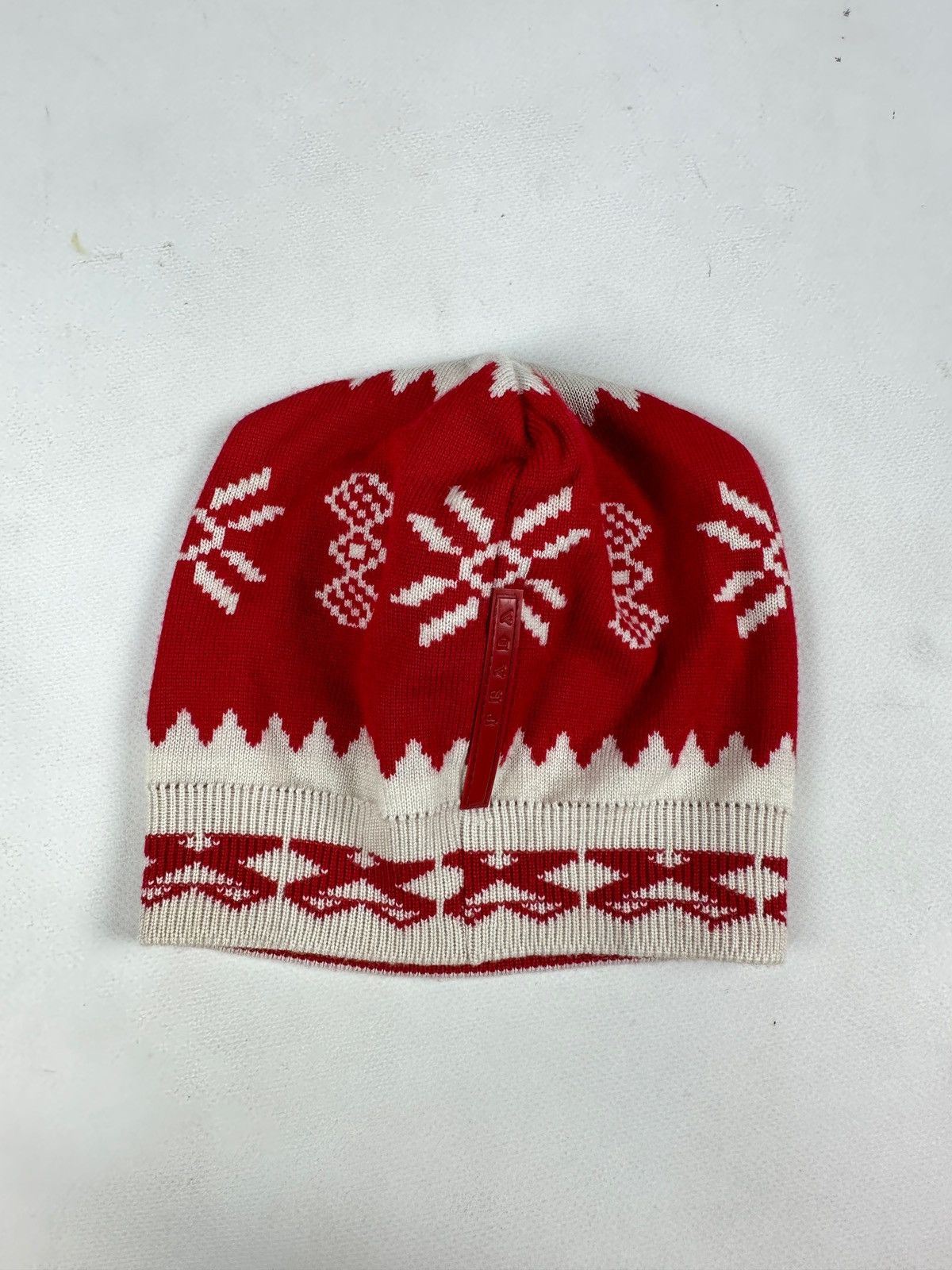 Prada Vintage Prada Sport Red Tab Wool Hat Size ONE SIZE - 2 Thumbnail