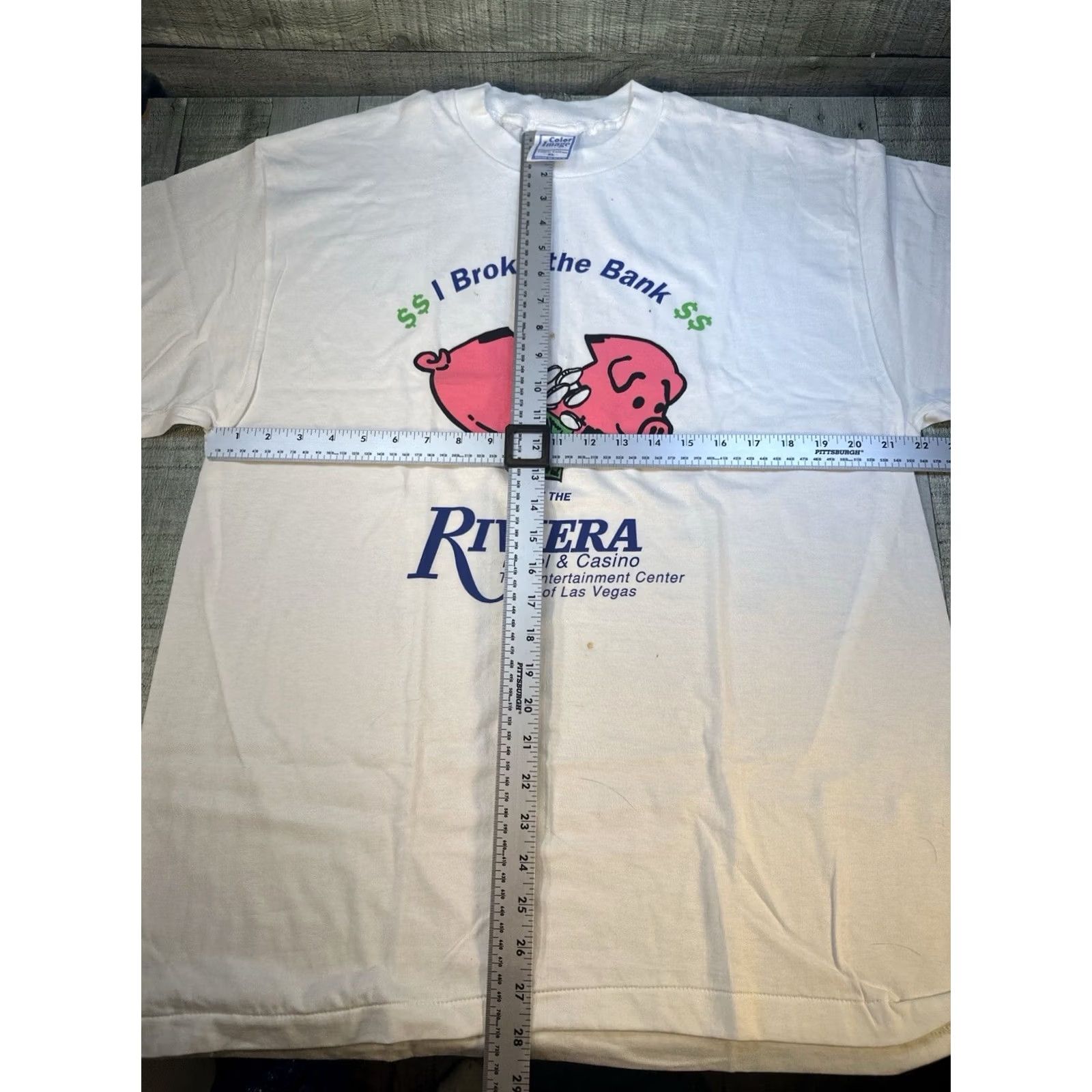 Rivieras VINTAGE Riviera Las Vegas T Shirt XL USA 90s Single Stitch Casino Mens White XL USA 90s Riviera Casino T-Shirt Size US XL / EU 56 / 4 - 3 Thumbnail