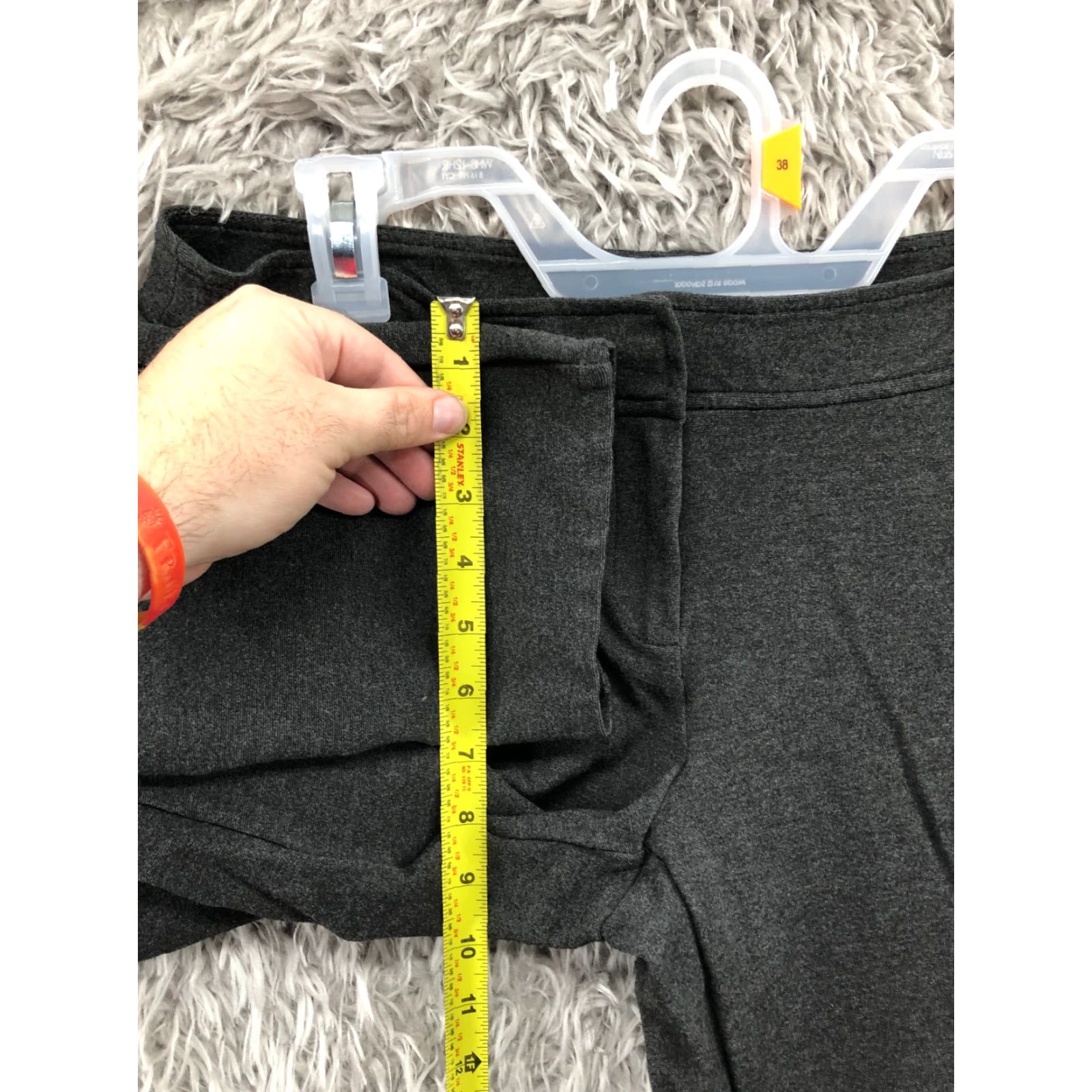Eileen Fisher Eileen Fisher Pants Womens 8 Mid Rise Straight Leg Hook and Eye Black Knit Front Flat Front Pockets Regular Inseam 26 in Size 28 Waist Vintage: No Size 30" / US 8 / IT 44 - 4 Thumbnail