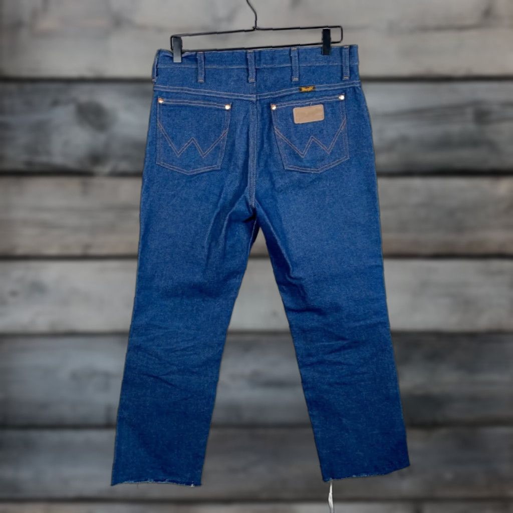 Wrangler VINTAGE Wrangler Cowboy Cut Slim Fit Jeans Men’s 34 x 28 Blue 90s Retro Western Denim Size US 32 / EU 48 - 1 Thumbnail