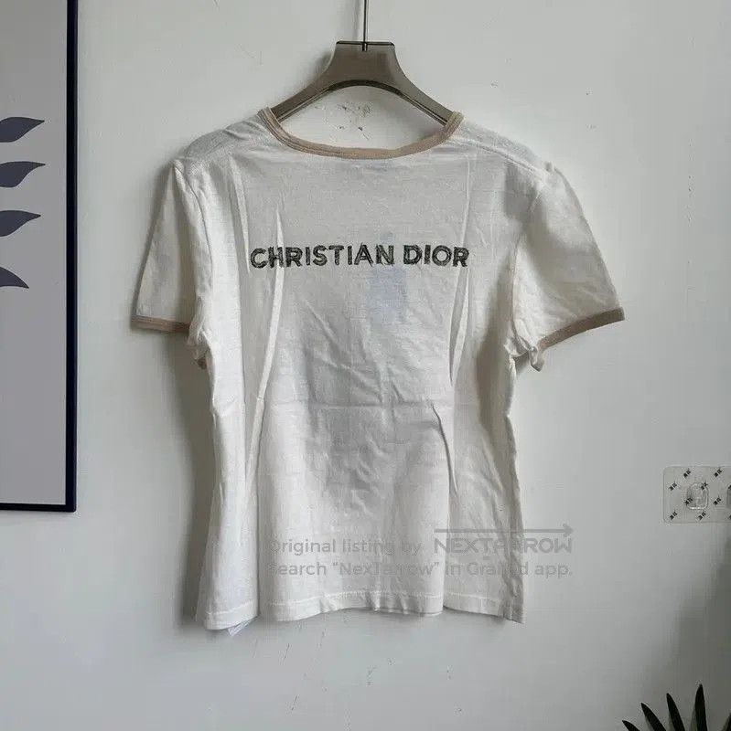 Dior Dior Women's White Graphic T. Size XS / US 0-2 / IT 36-38 - 2 Thumbnail