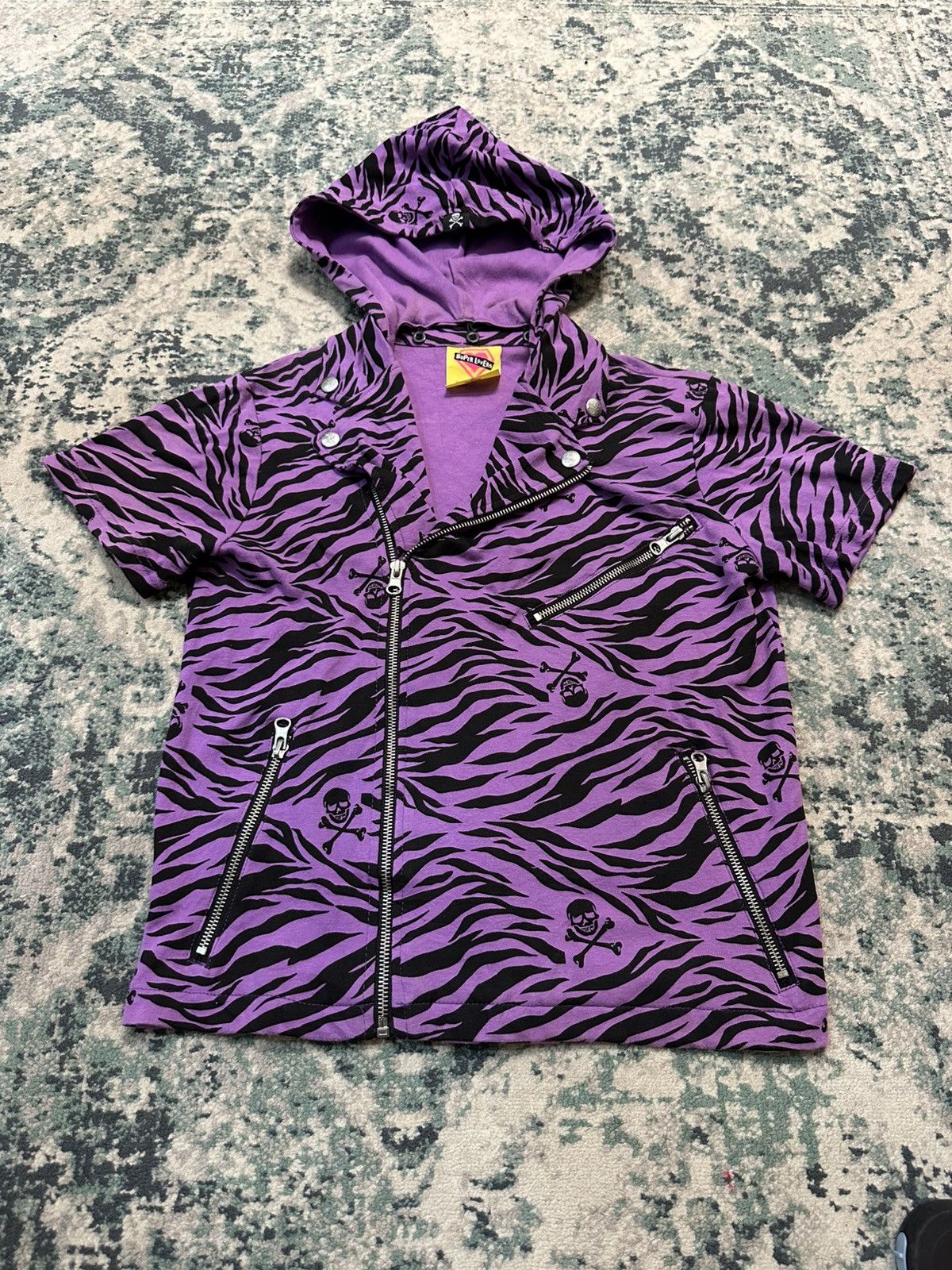 20471120 2000s Super Lovers - Double Collar Zipper Shirt With Hoodie Size US S / EU 44-46 / 1 - 6 Thumbnail