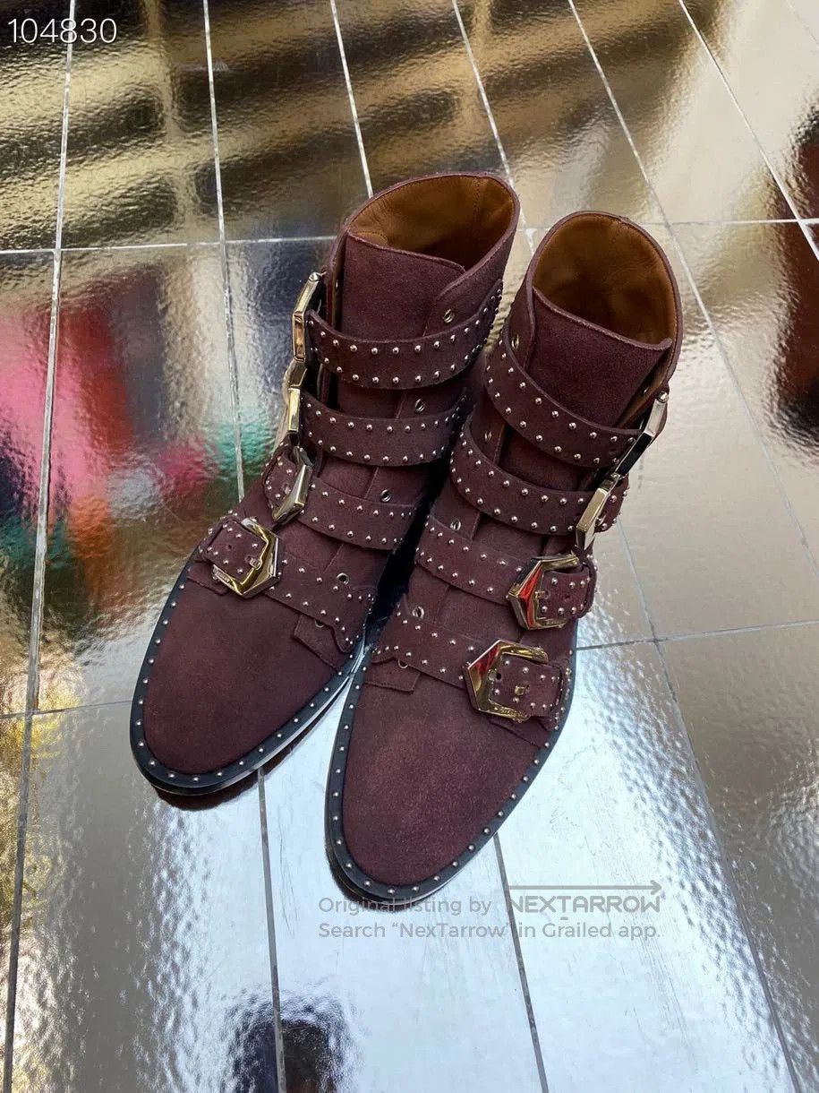 Givenchy Givenchy Studded Suede Biker Boots. Size US 6 / IT 36 - 1 Thumbnail