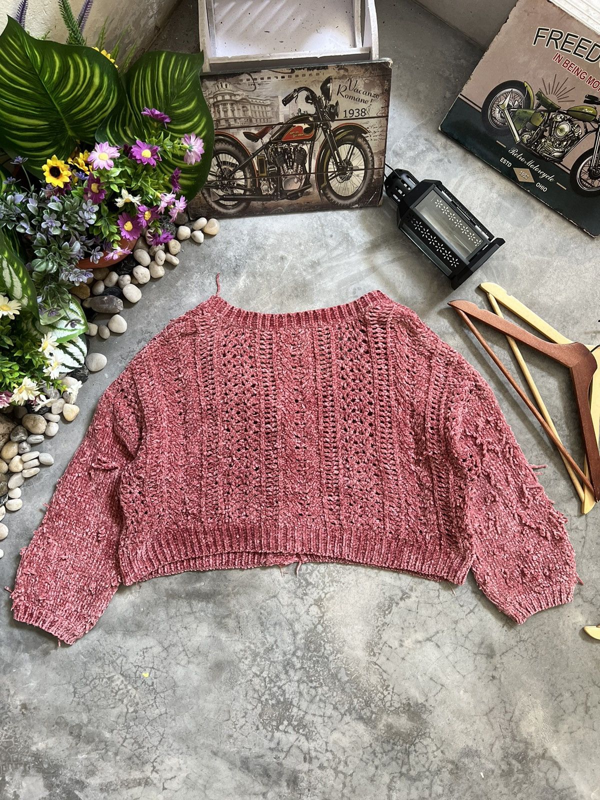 Japanese Brand 🔥 VTG 🔥 Japanese W Closet Knit Short Cardigan Size US XL / EU 56 / 4 - 5 Thumbnail