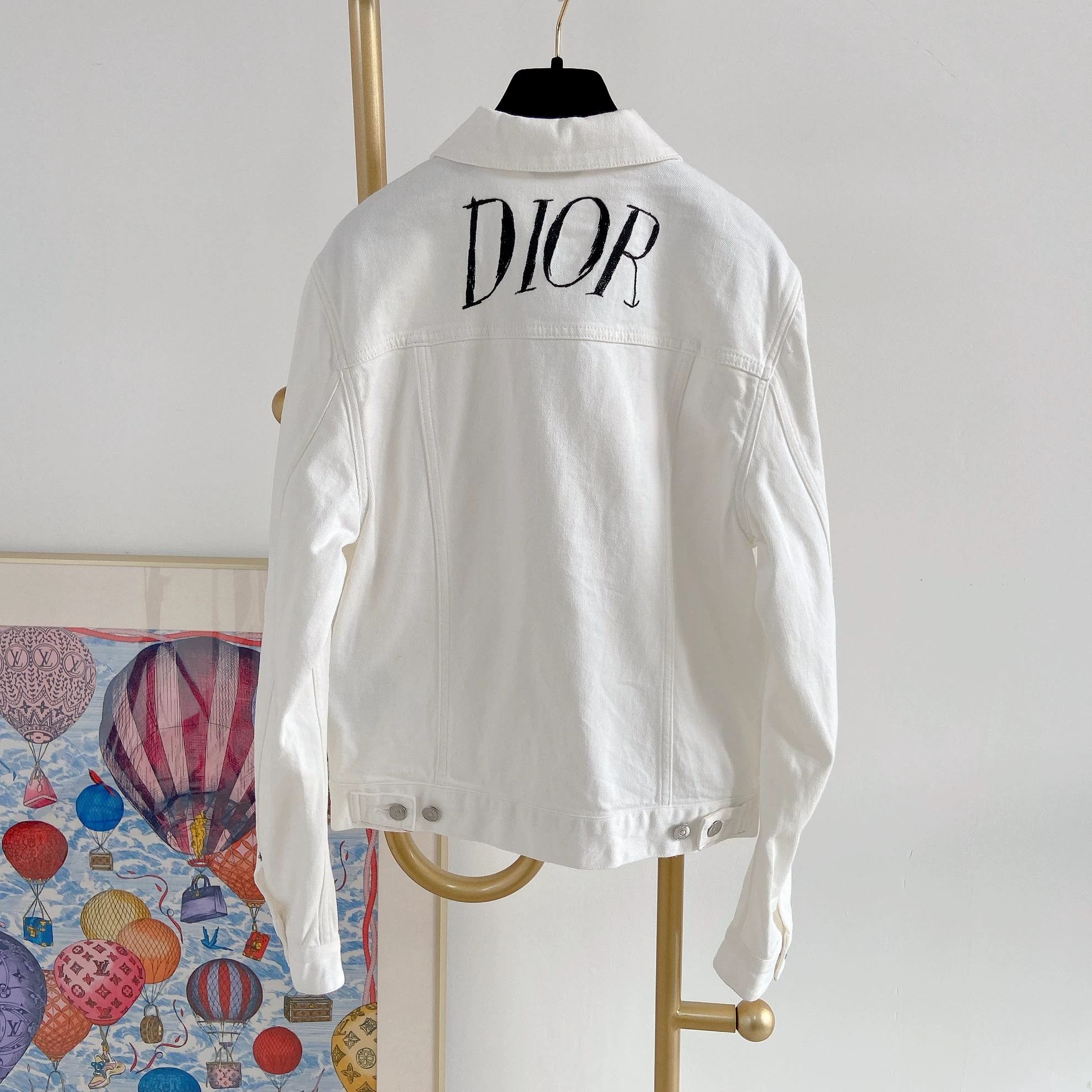 Dior Dior White Denim Jacket Size 46 4332 Size US S / EU 44-46 / 1 - 2 Thumbnail