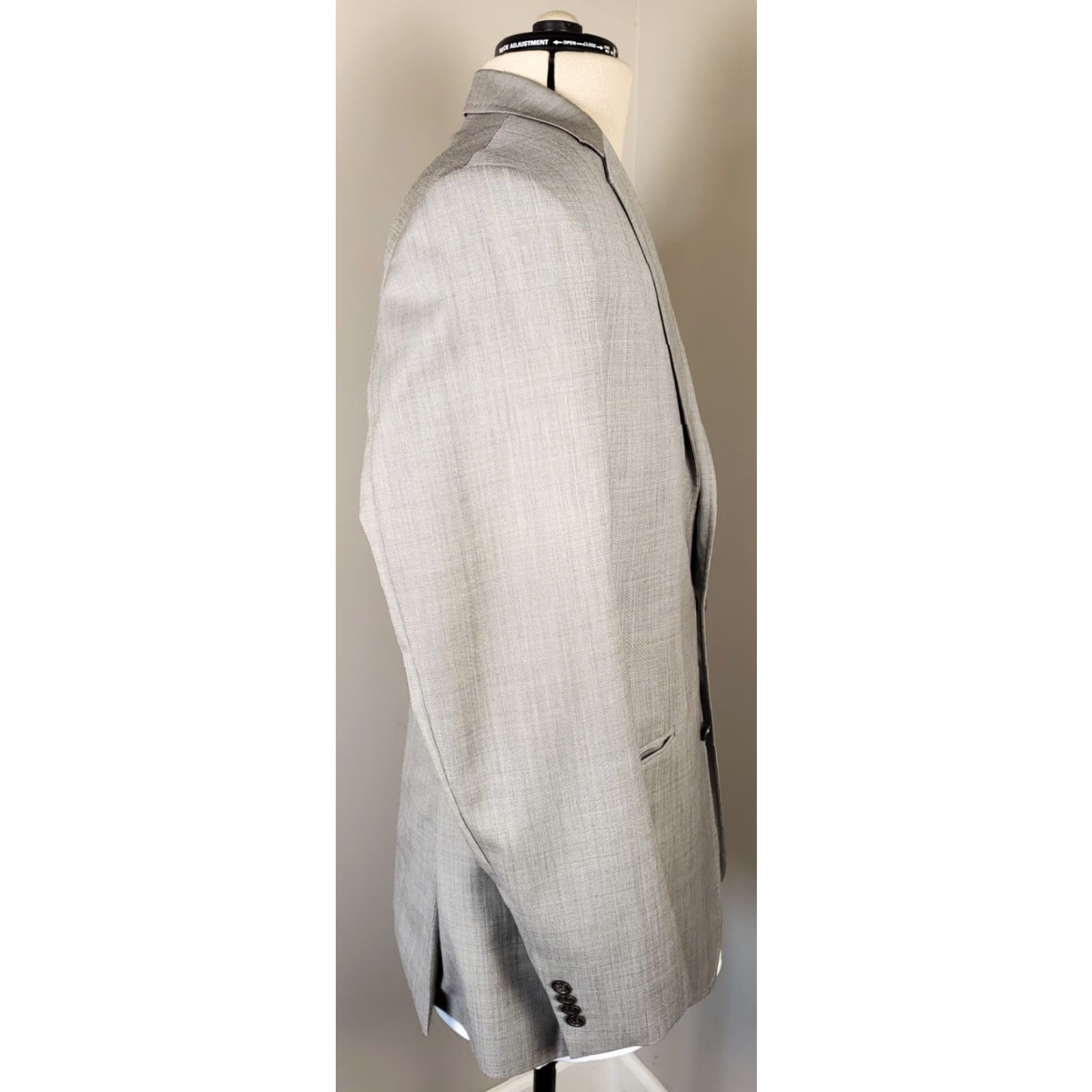 Ted Baker VINTAGE Ted Baker London Endurance Gray Blazer Sport Coat Jacket Mens 42L Size 42R - 4 Thumbnail