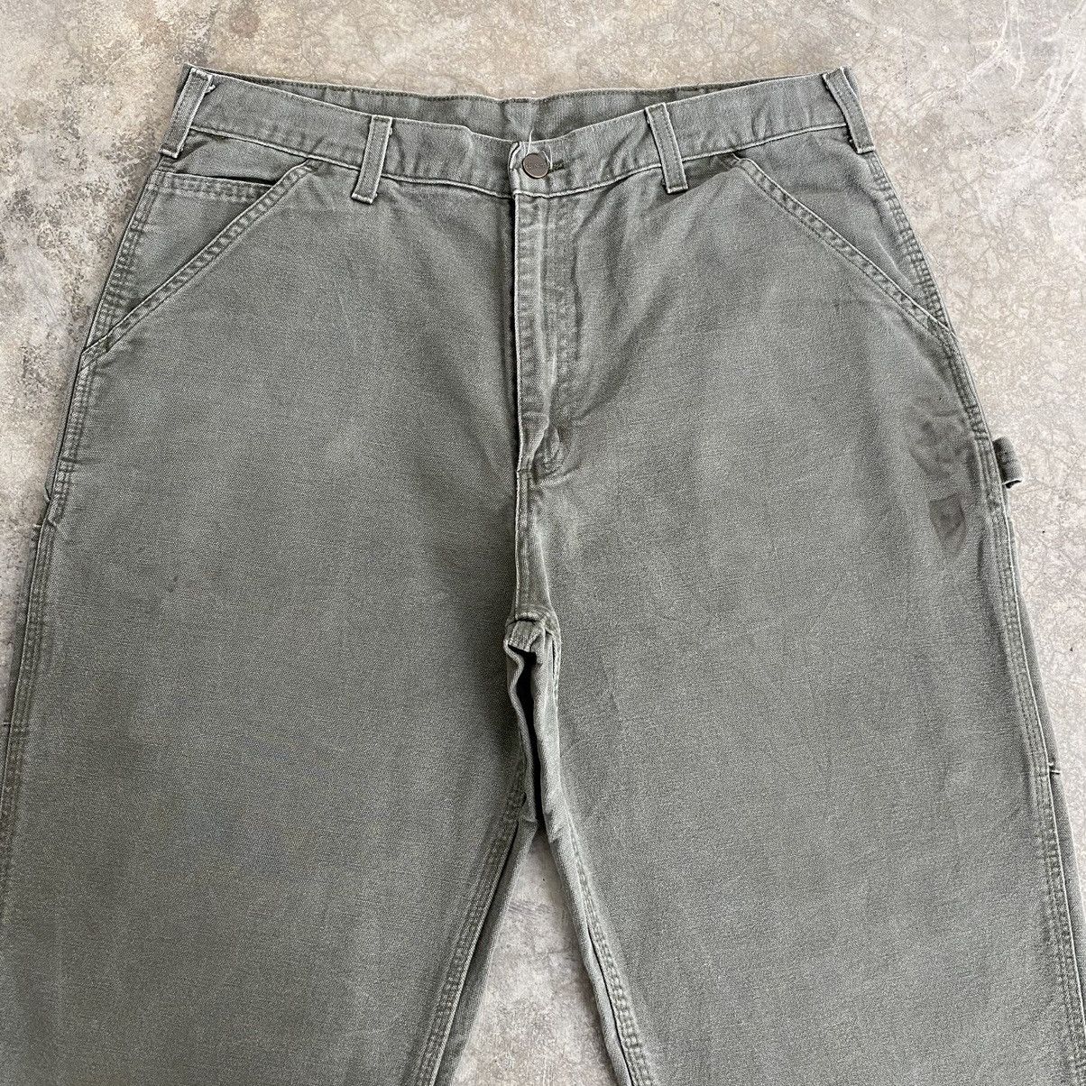 Carhartt VTG Carhartt Moss Green Carpenter Work Pants Size US 35 - 3 Thumbnail