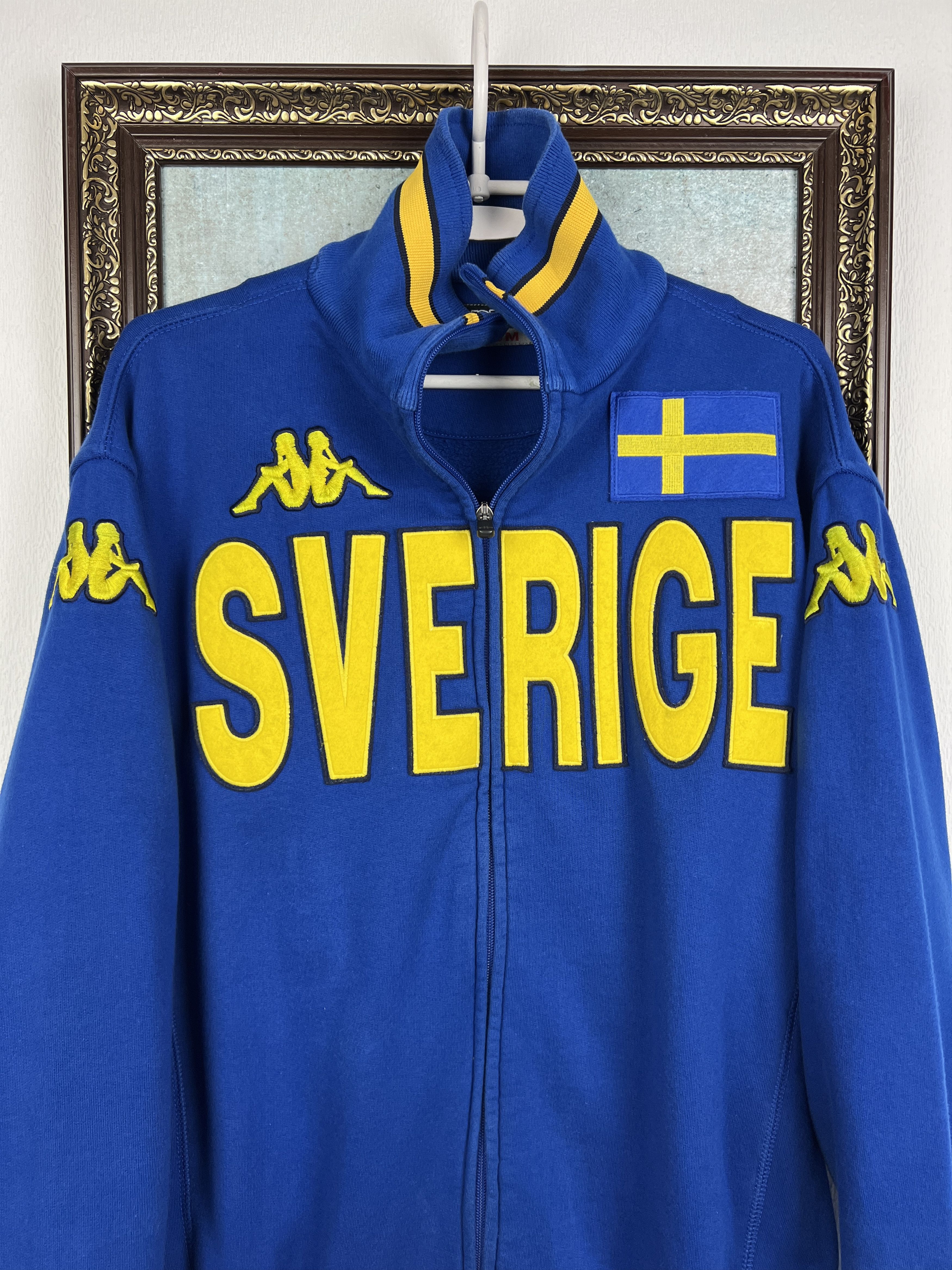 Kappa Vintage Sweden Football Jacket Soccer Track Top National Size US M / EU 48-50 / 2 - 2 Thumbnail