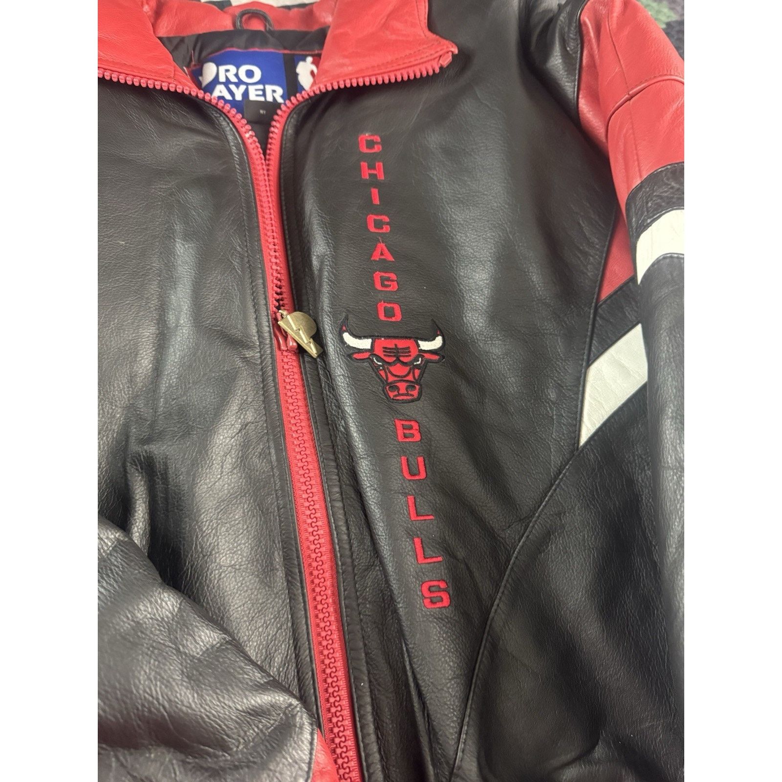 Pro Player Vintage Pro Player Chicago Bulls NBA Leather Jacket L NWT Size US L / EU 52-54 / 3 - 2 Thumbnail