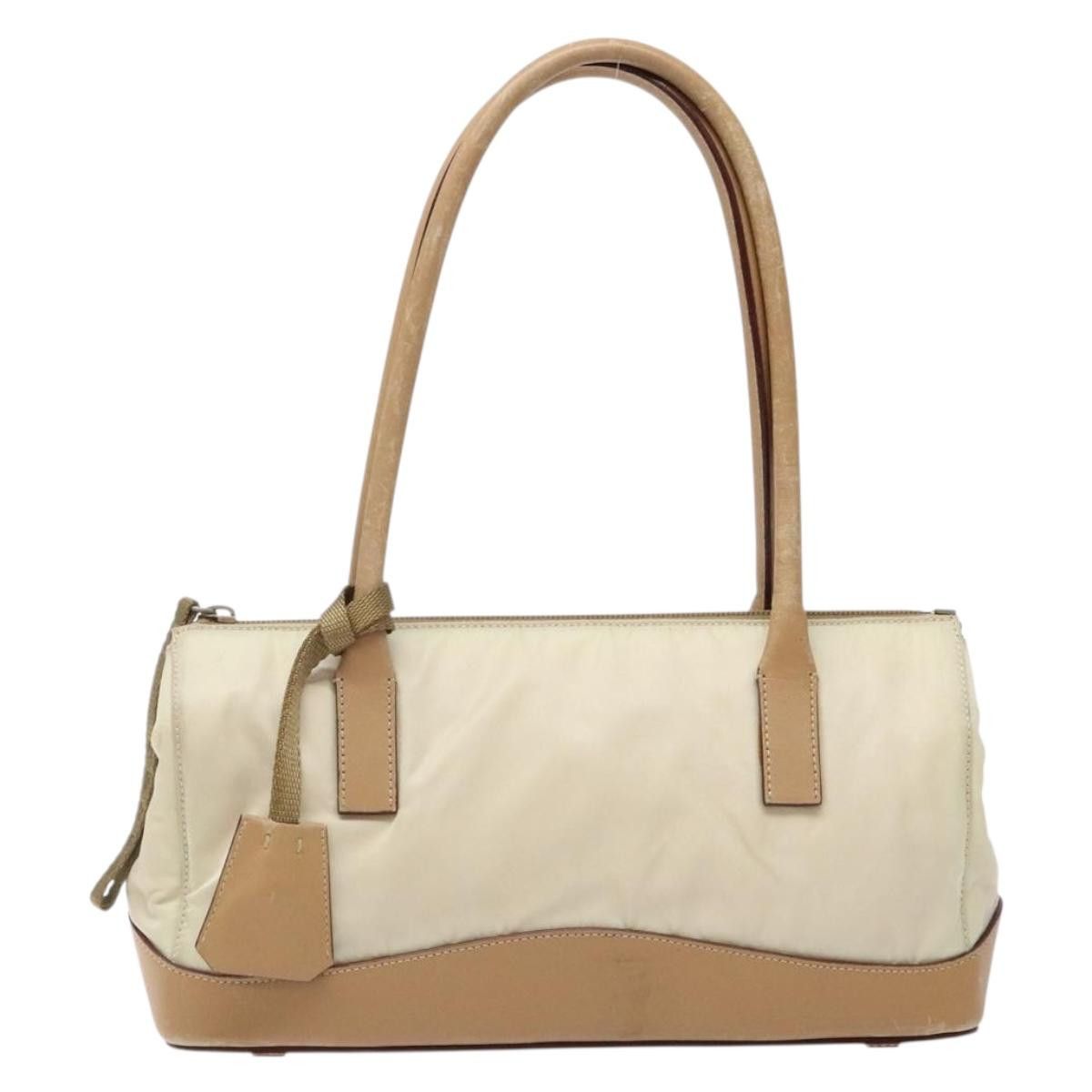Prada PRADA Shoulder Bag Nylon Leather Beige Size ONE SIZE - 2 Thumbnail