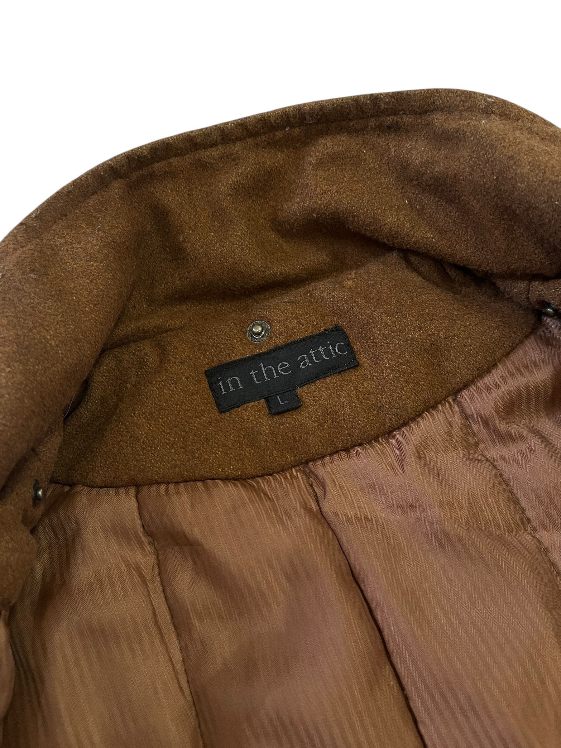 In The Attic In The Attic Brown Utility Military Style Wool Jacket Size US L / EU 52-54 / 3 - 15 Thumbnail