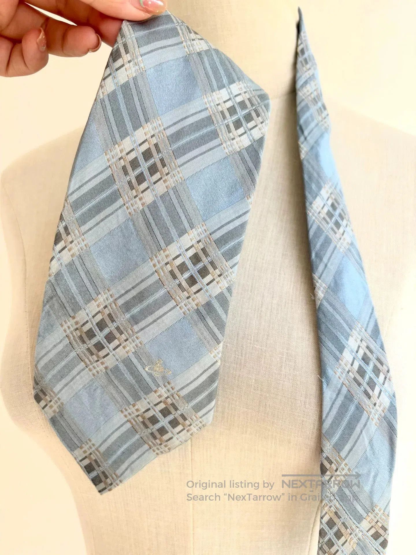 Vivienne Westwood vivienne westwood blue striped necktie. Size ONE SIZE - 3 Thumbnail