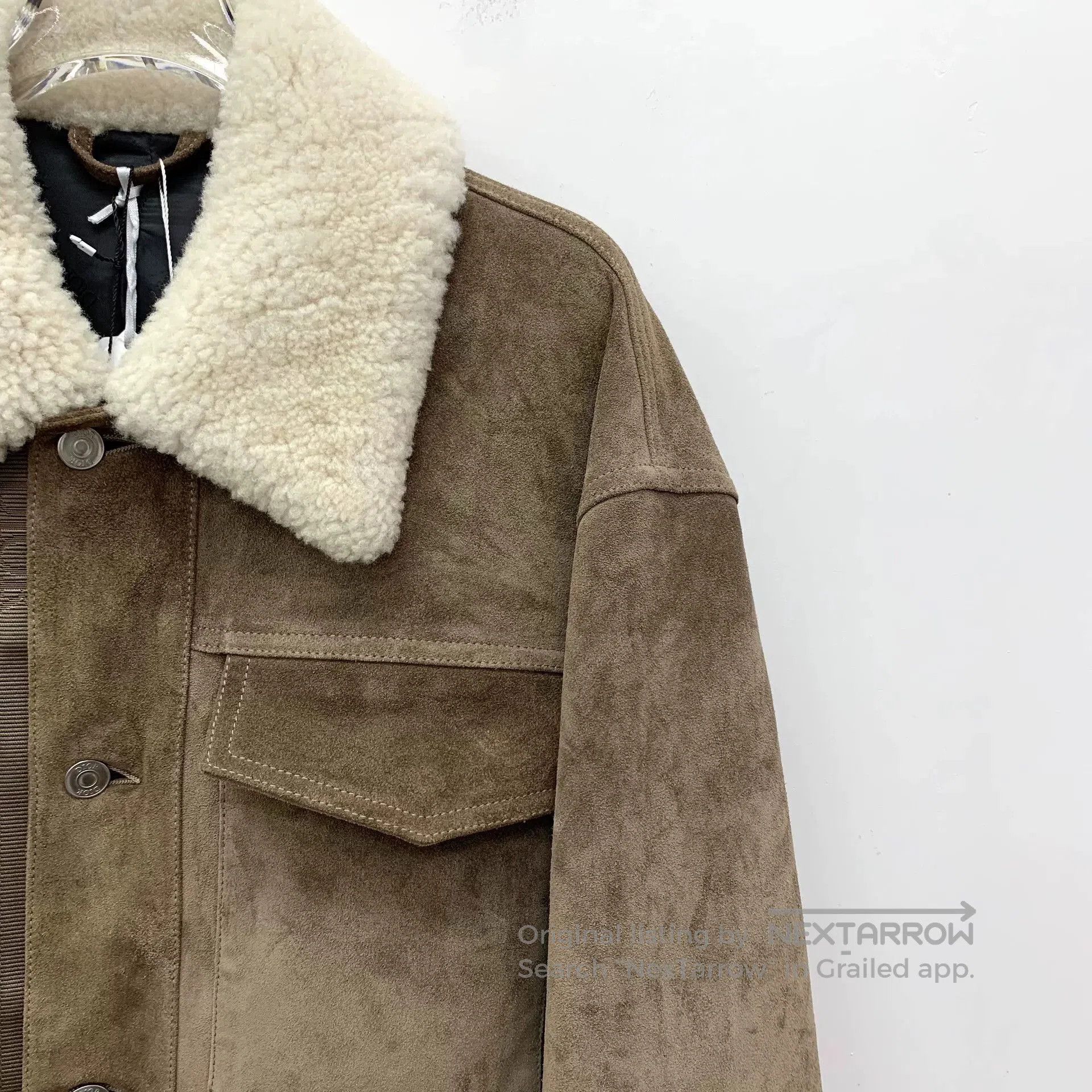 Dior Dior Beige Leather Collar Single-Breasted Jacket. Size US L / EU 52-54 / 3 - 3 Thumbnail
