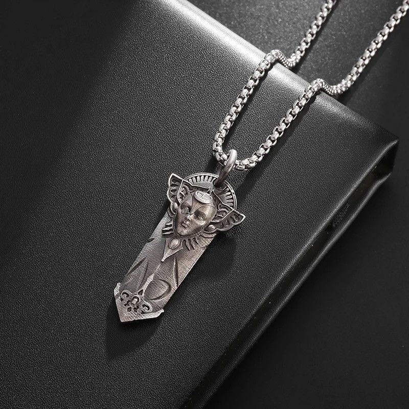 Jewelry Retro Egyptian Mummy Pharaoh Necklace Pendant Size ONE SIZE - 3 Thumbnail